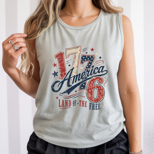 1776 America 4th of July Tank Top