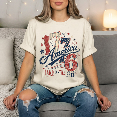 1776 America 4th of July Tee
