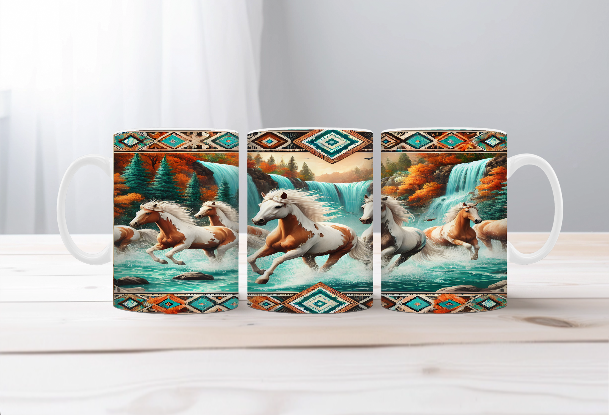 Horse Image Coffee Mugs Grace in Motion