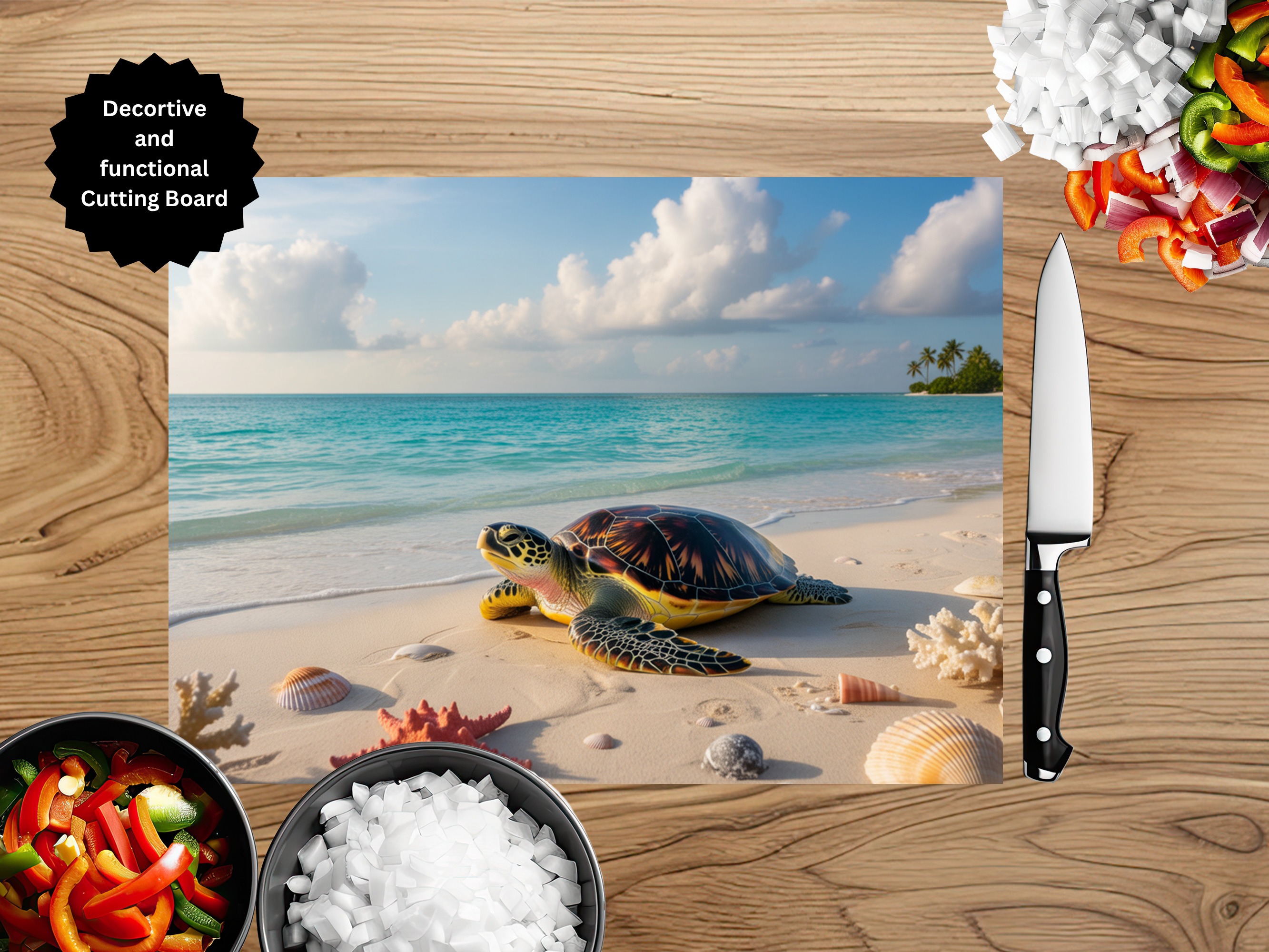 Sea Turtle Cutting Board