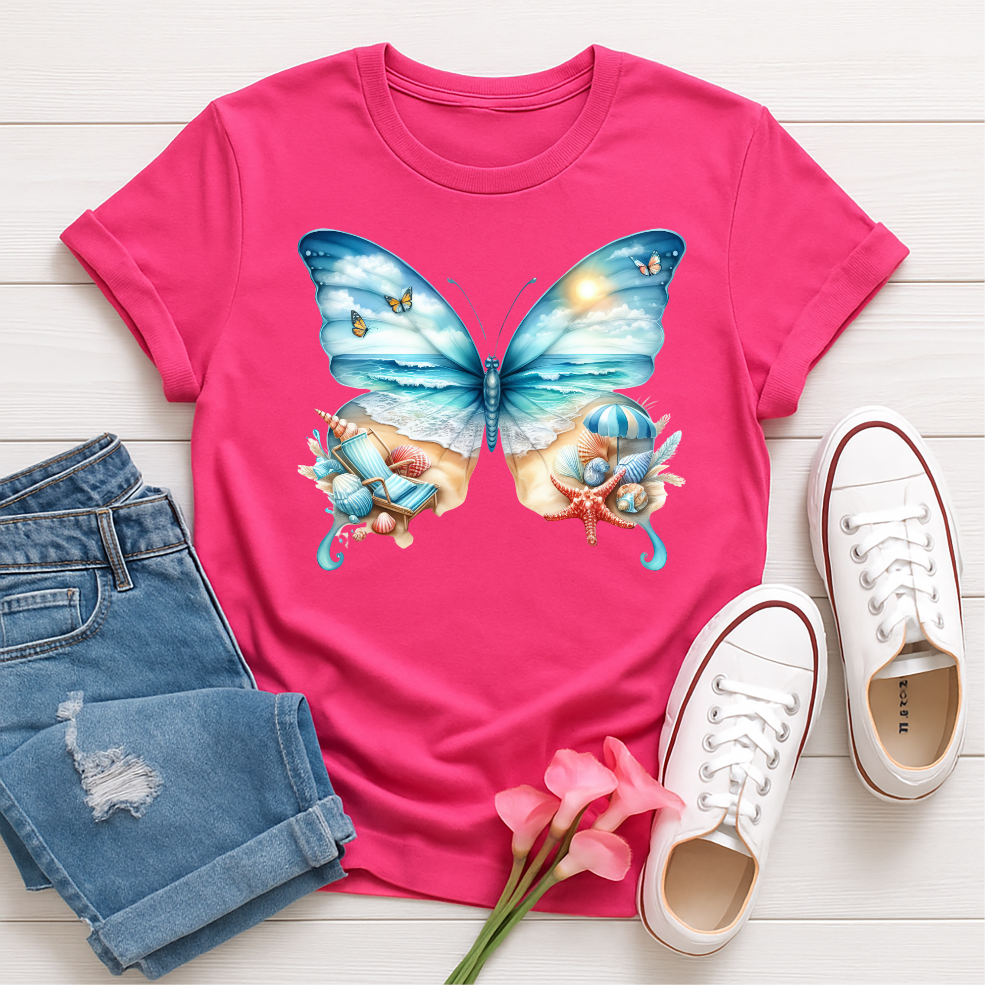 Butterfly Beach Tee