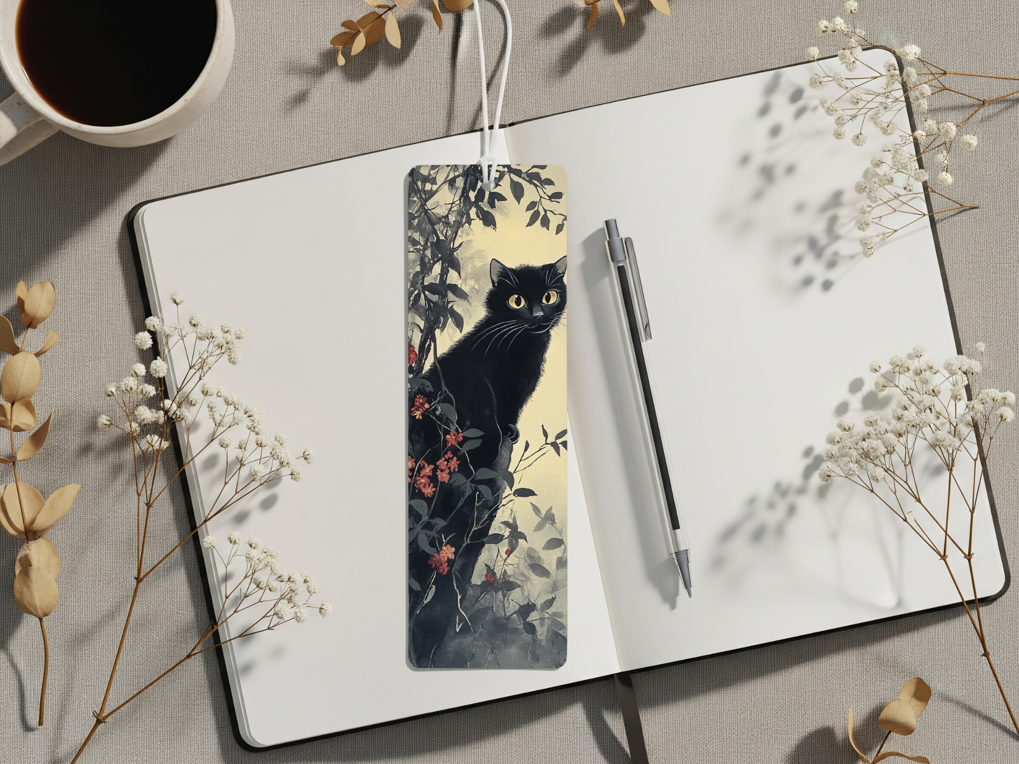 Aluminum Metal Bookmarks, Cat Images. A purr‑fect pause in your story