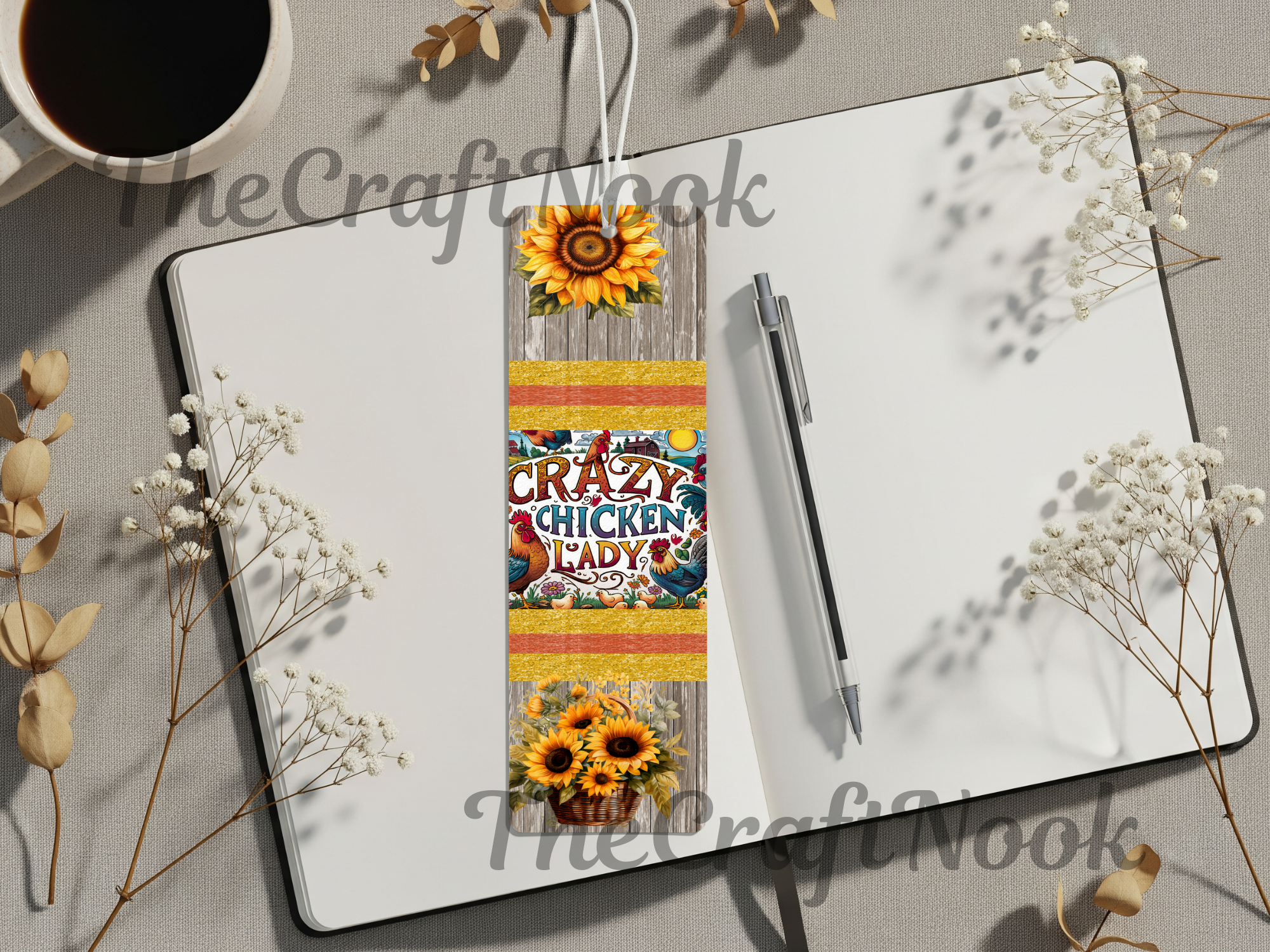 Aluminum Metal Bookmarks, Chicken Images