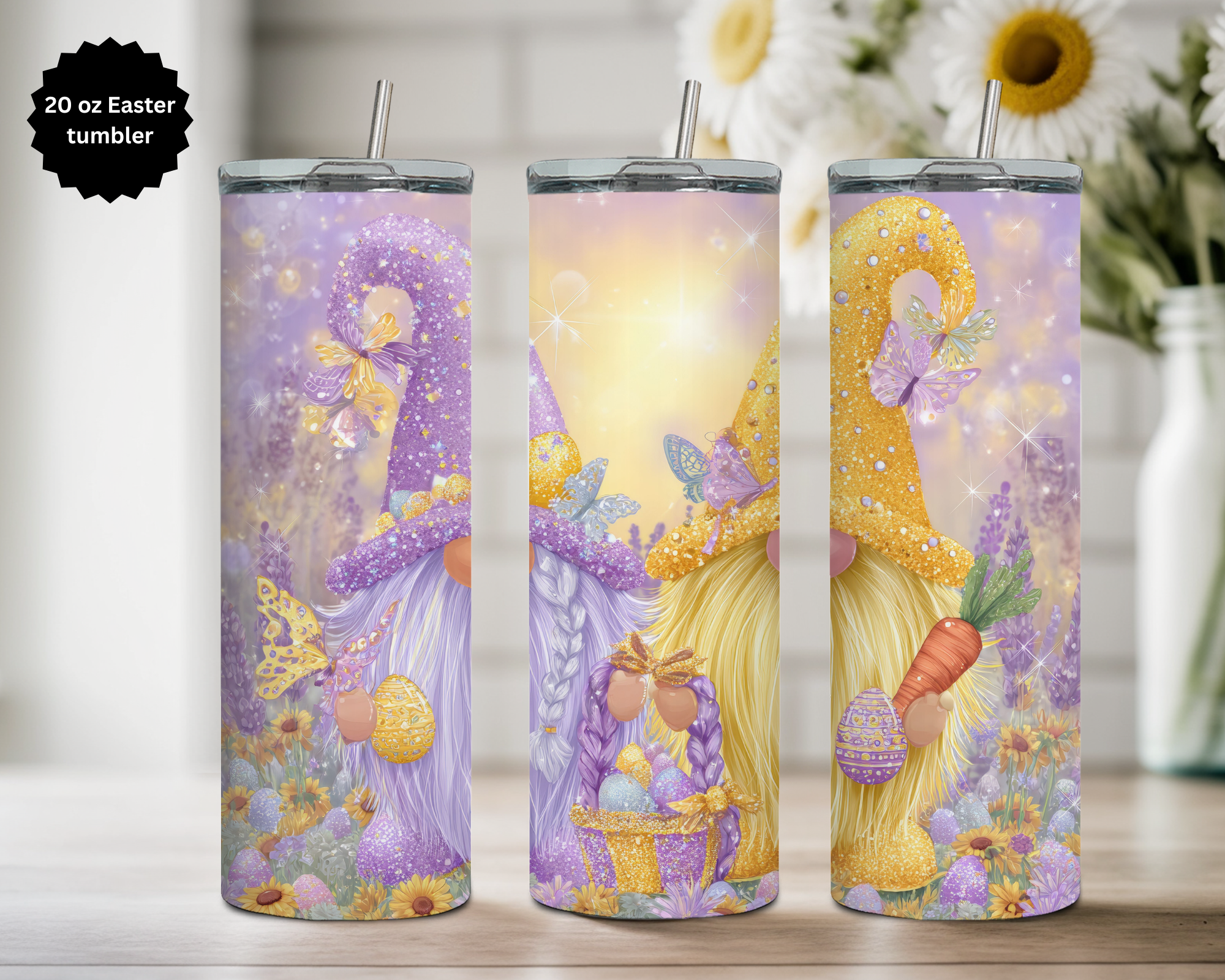 20 oz Easter Tumbler Collection. Multiple Images Available.