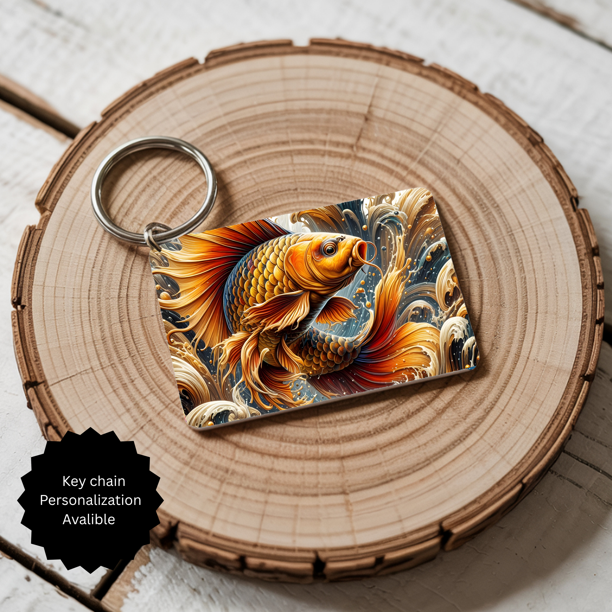 Koi Fish Keychain