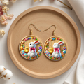 Happy Easter Bunny & Chick Earrings