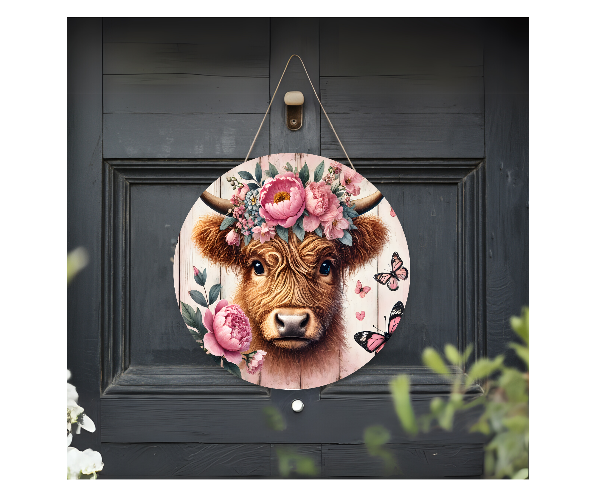 Highland Cow Door Signs