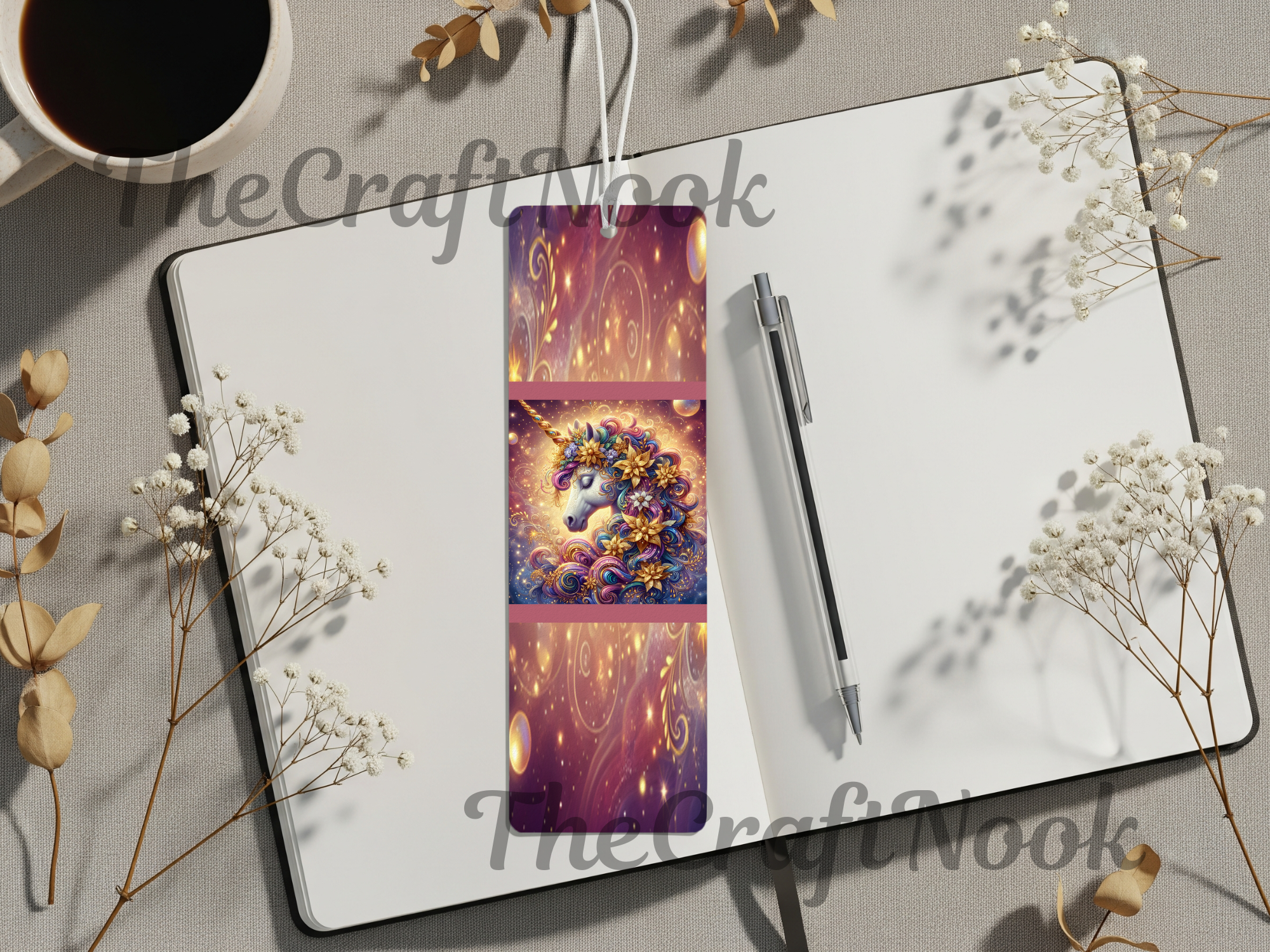 Aluminum Metal Bookmarks, Unicorn Images