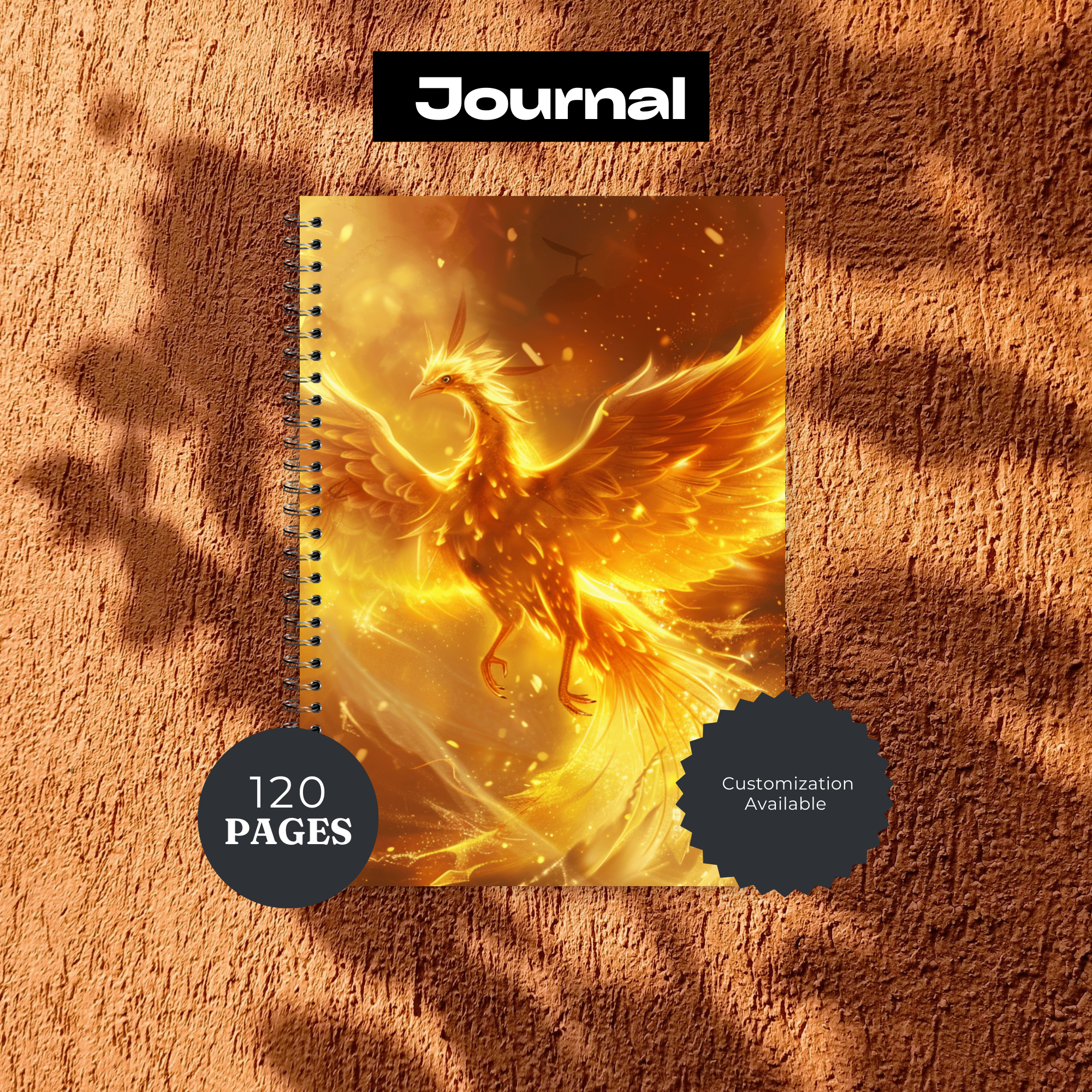 Phoenix Journal - 120 Page Lined Notebook for Writing & Planning