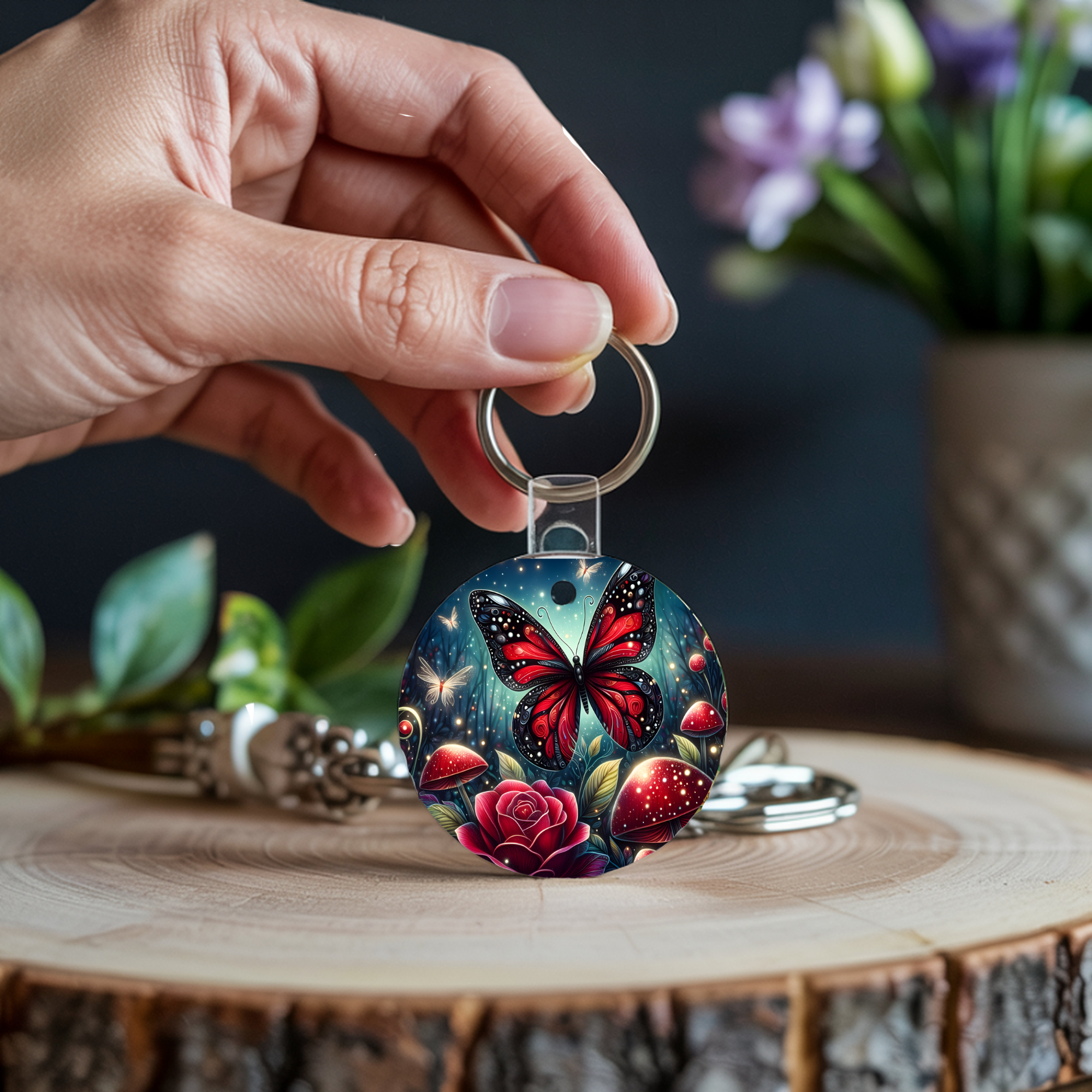 Butterfly Keychain