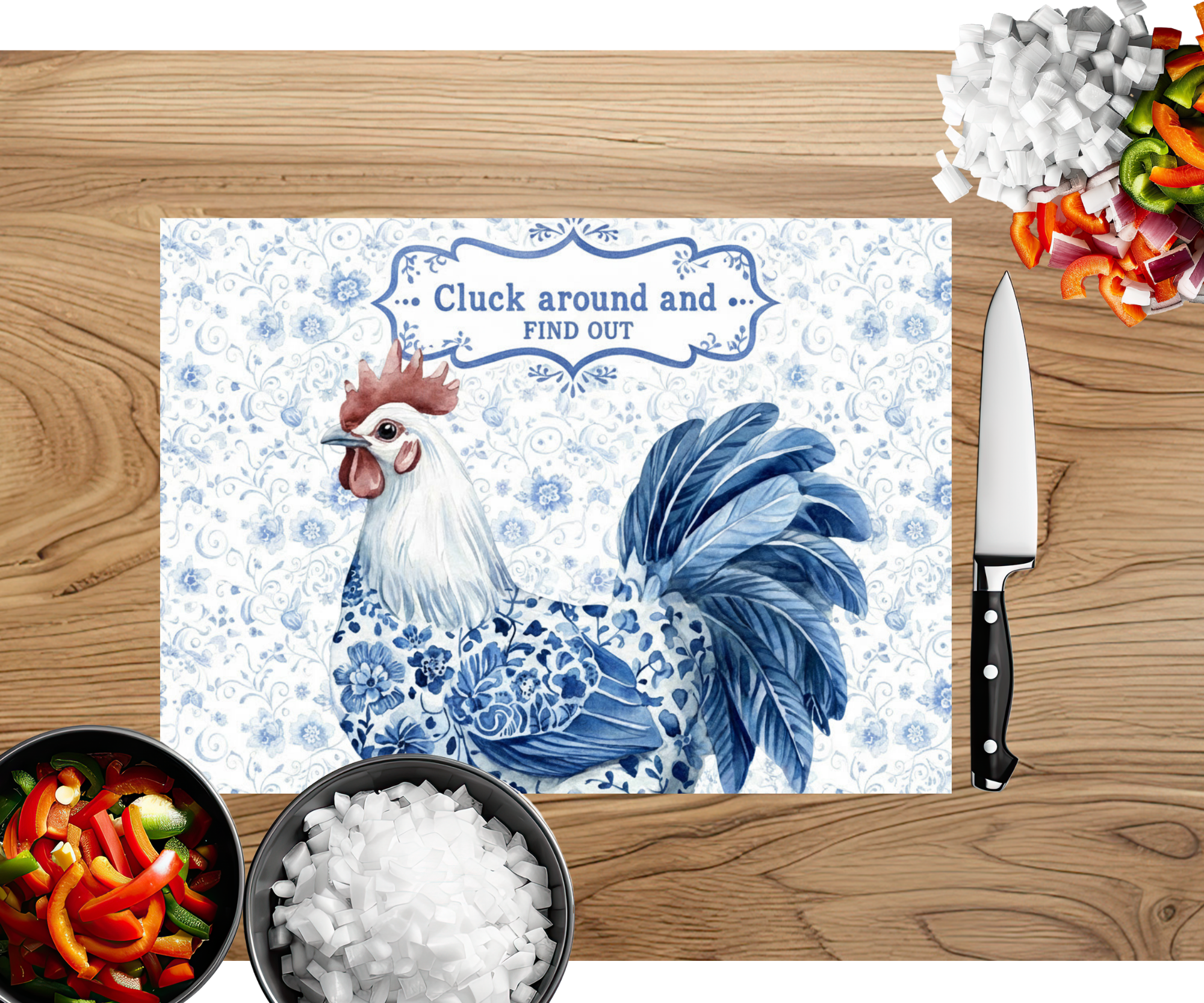 Cluck and Chop Chicken Cutting Boards