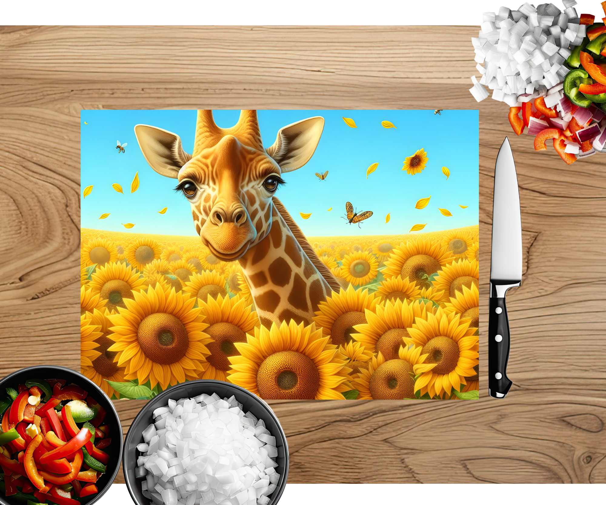 Gentle Giraffe Dreams Cutting Board