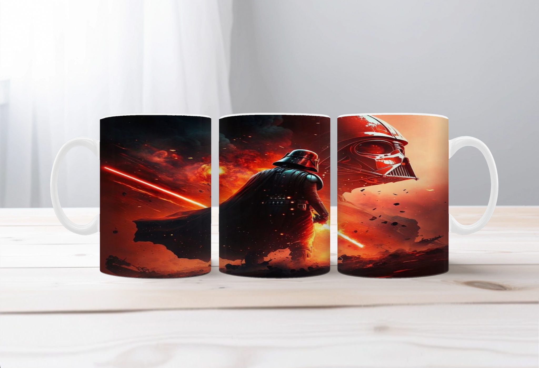Vader image Coffee Mugs. Start your morning on the Dark Side — in the best way.