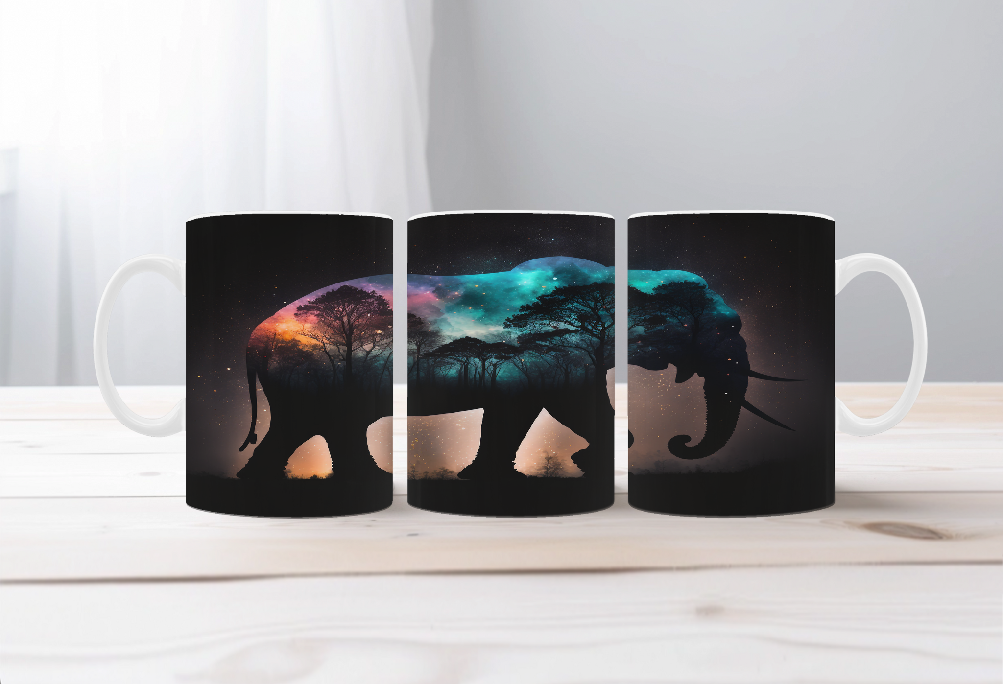 Elephant Image Coffee Mugs. Multiple images to choose from with personalization options.