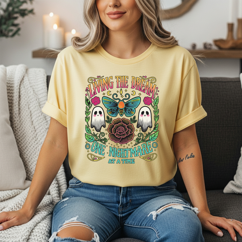 Living the Dream Bright Graphic Tee