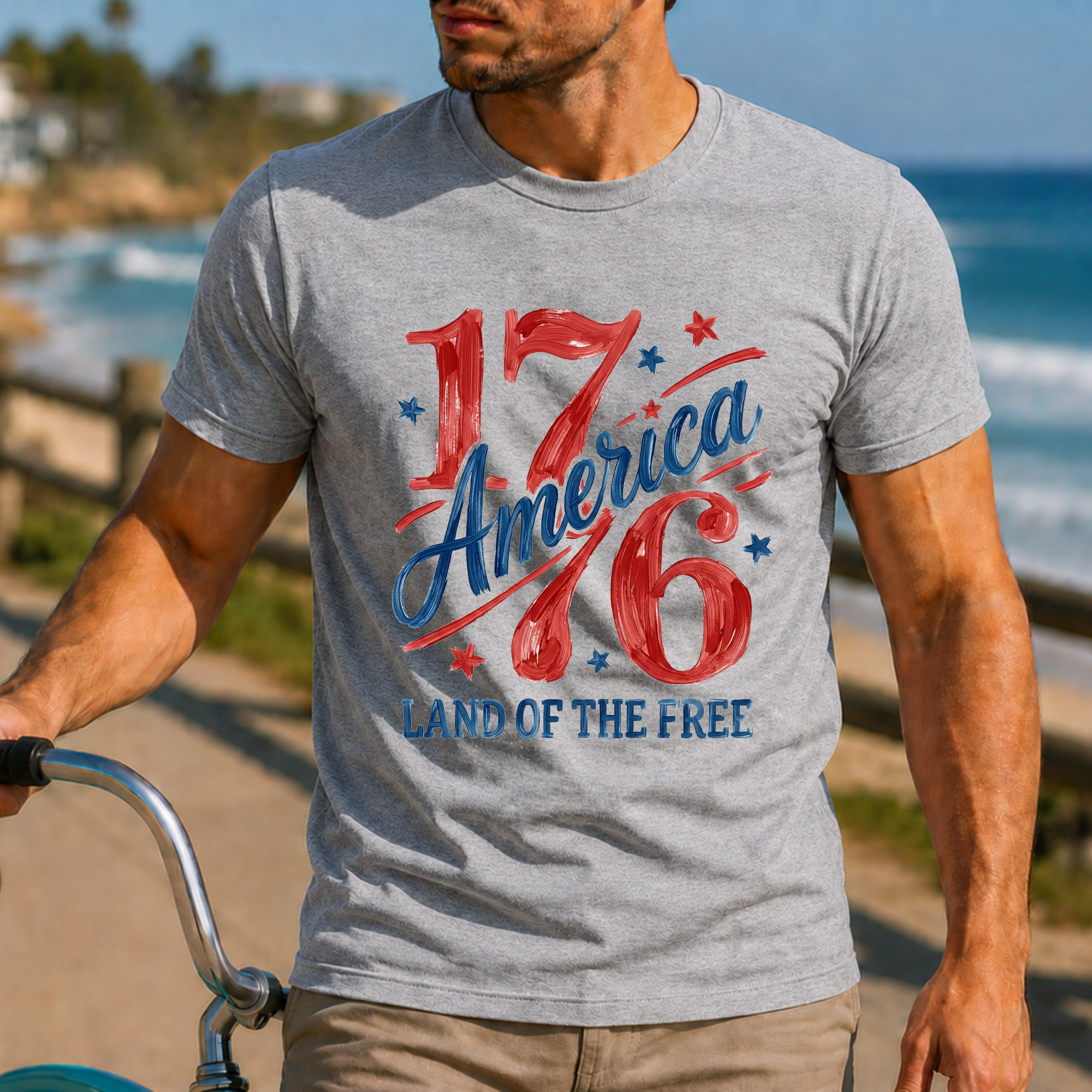Land of the Free Graphic Tee | Patriotic American Pride Shirt