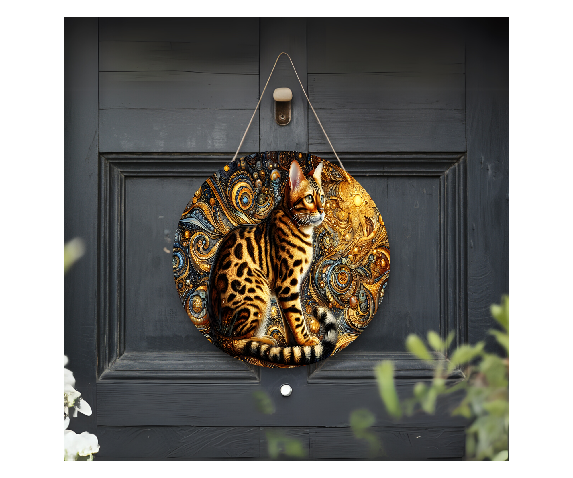 Purr‑sonality Lives Here Cat Door signs