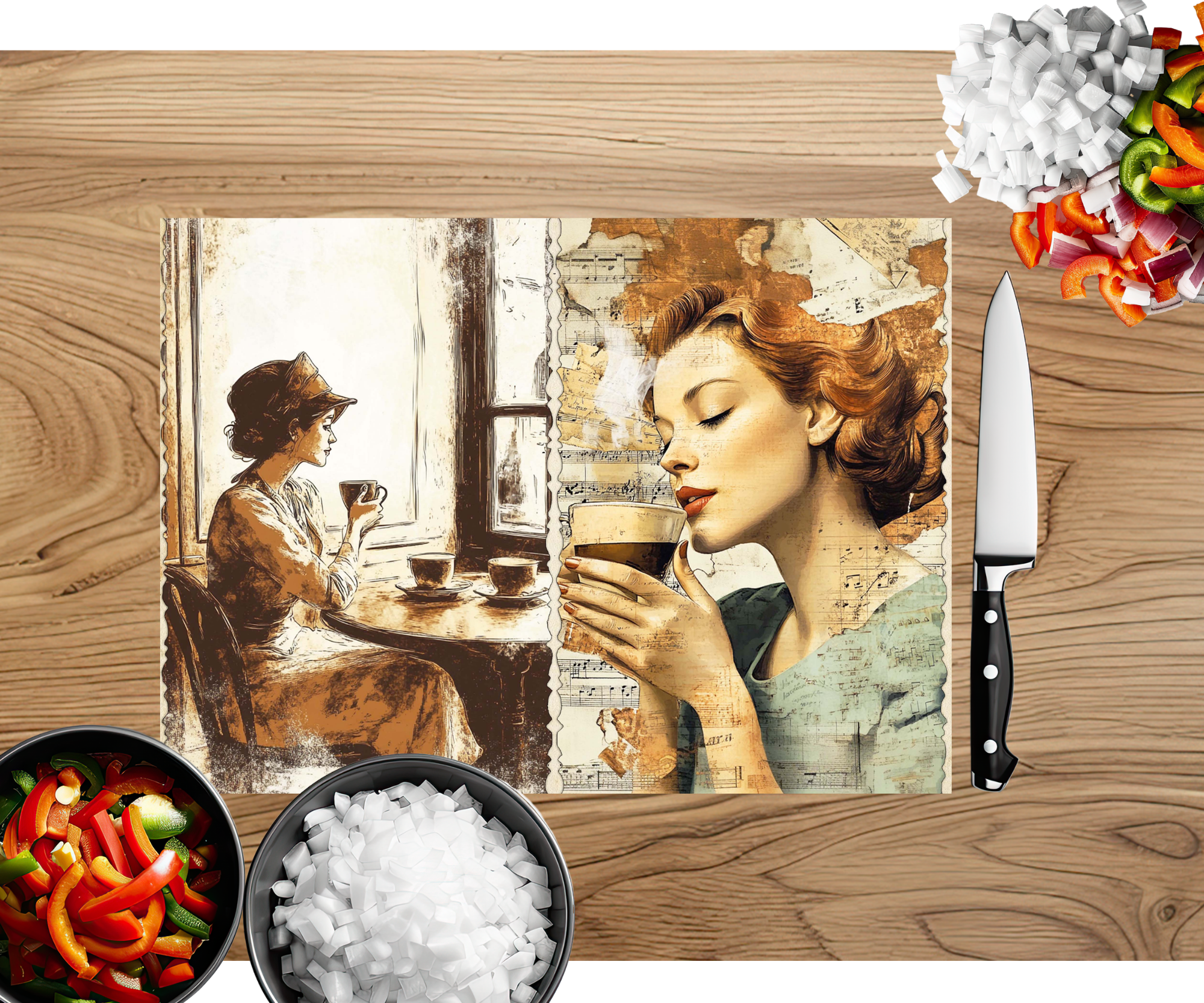 Brew‑tiful Morning Coffee Cutting Board