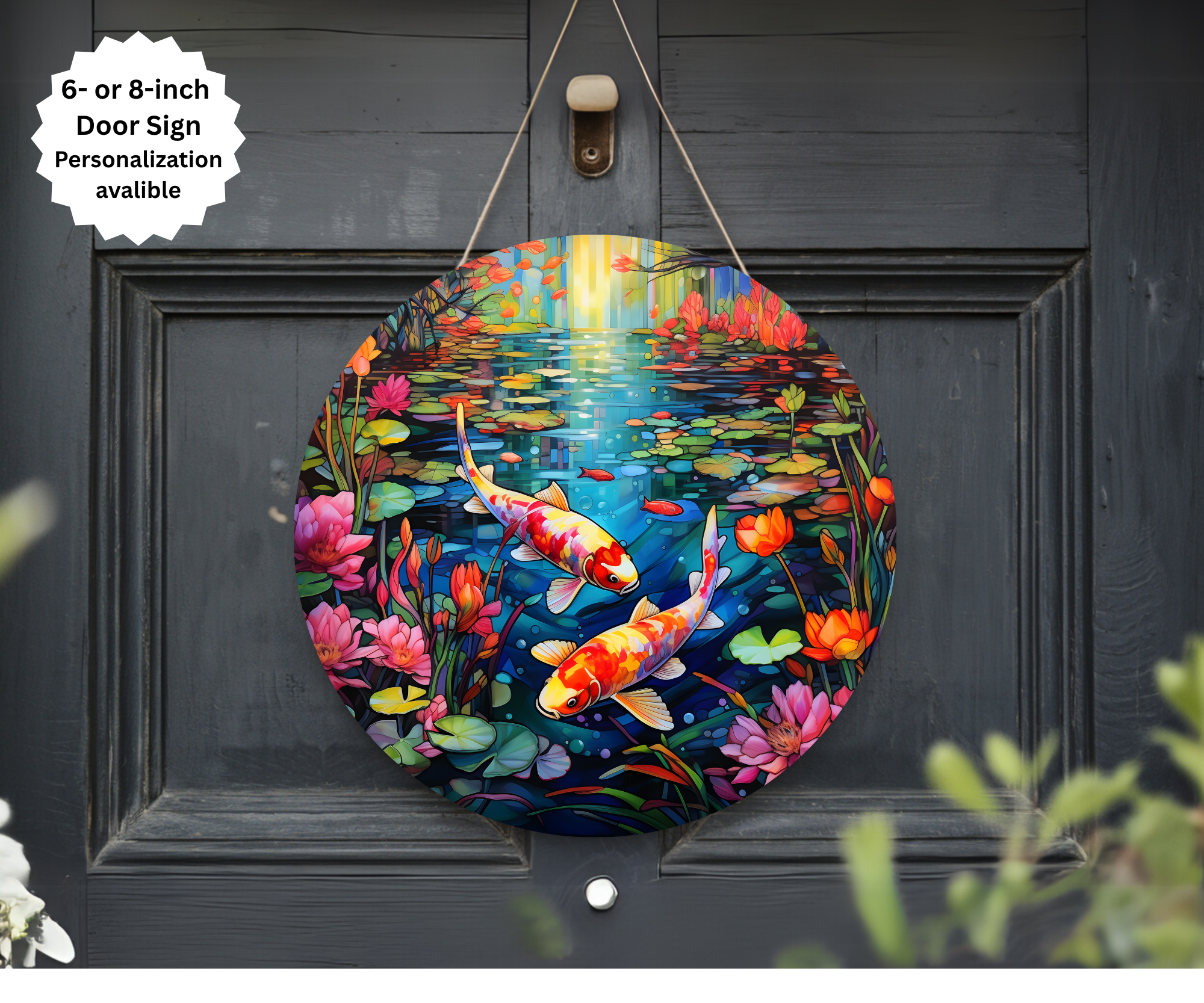Koi Fish Door Signs