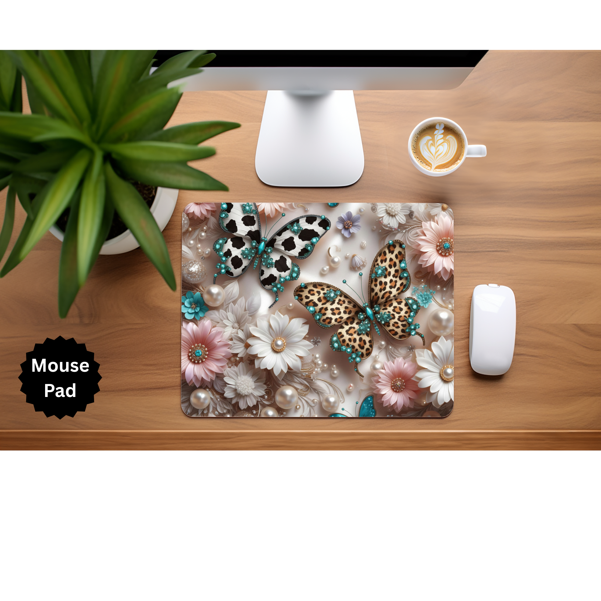 Butterfly mouse pad