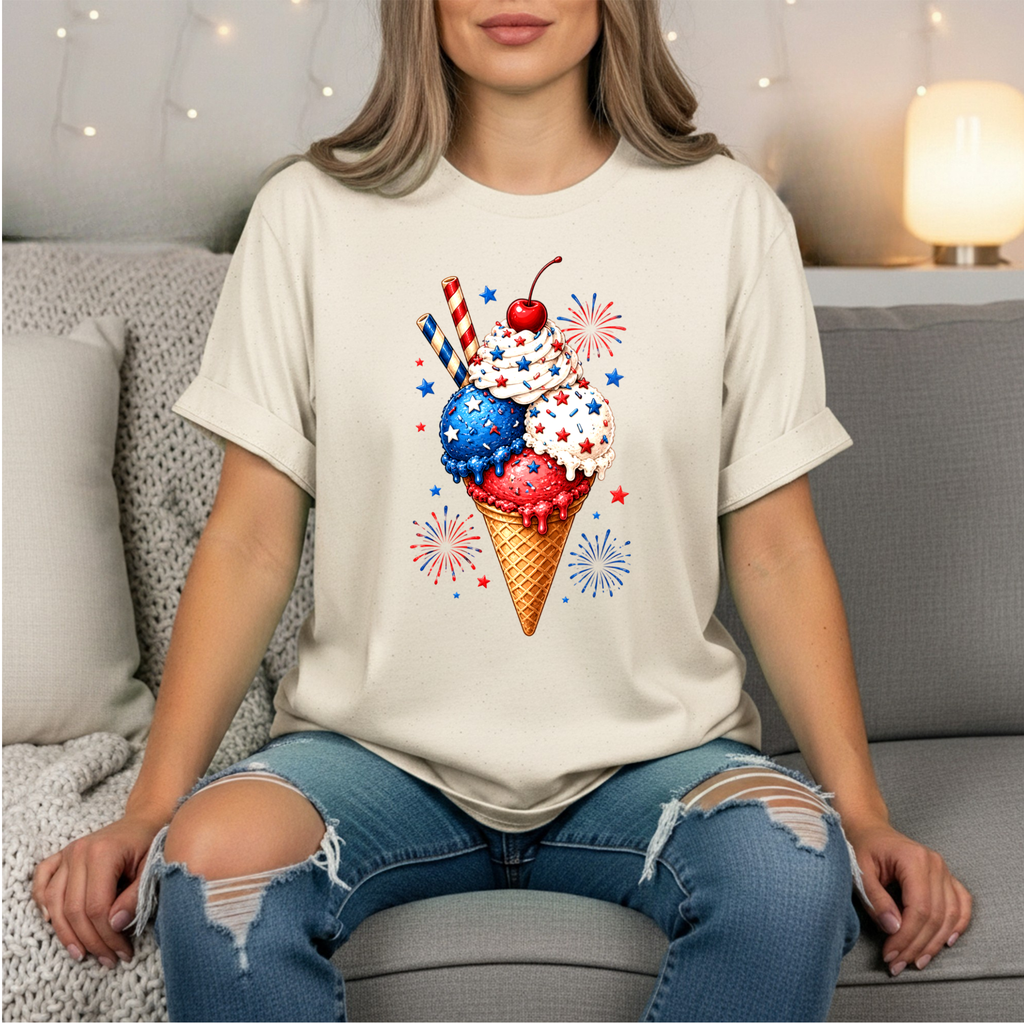 4th of July Ice Cream Tee