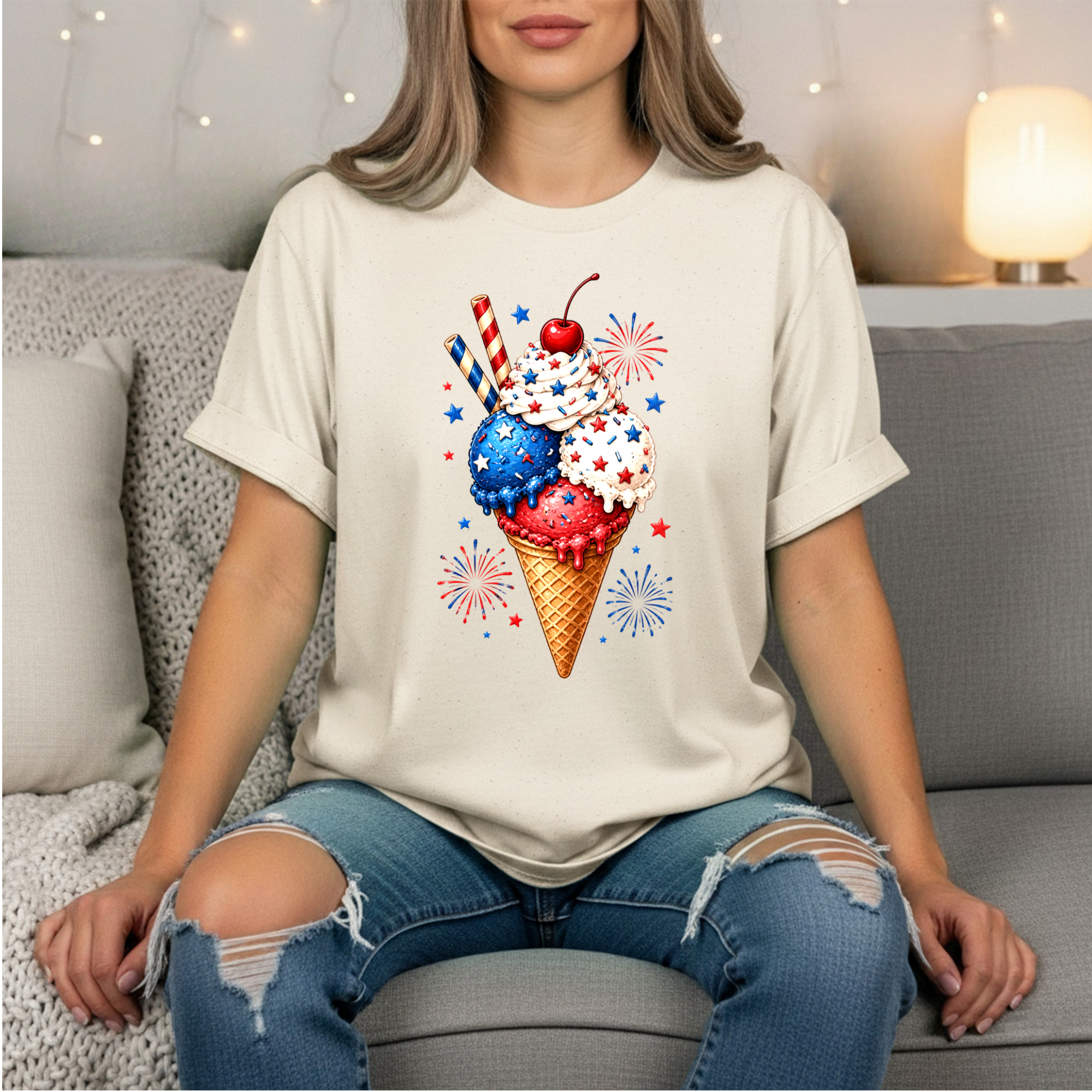 4th of July Ice Cream Tee