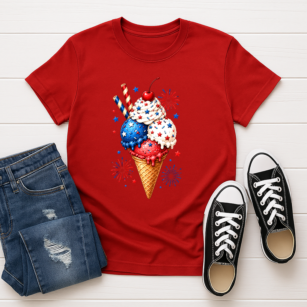4th of July Ice Cream Tee