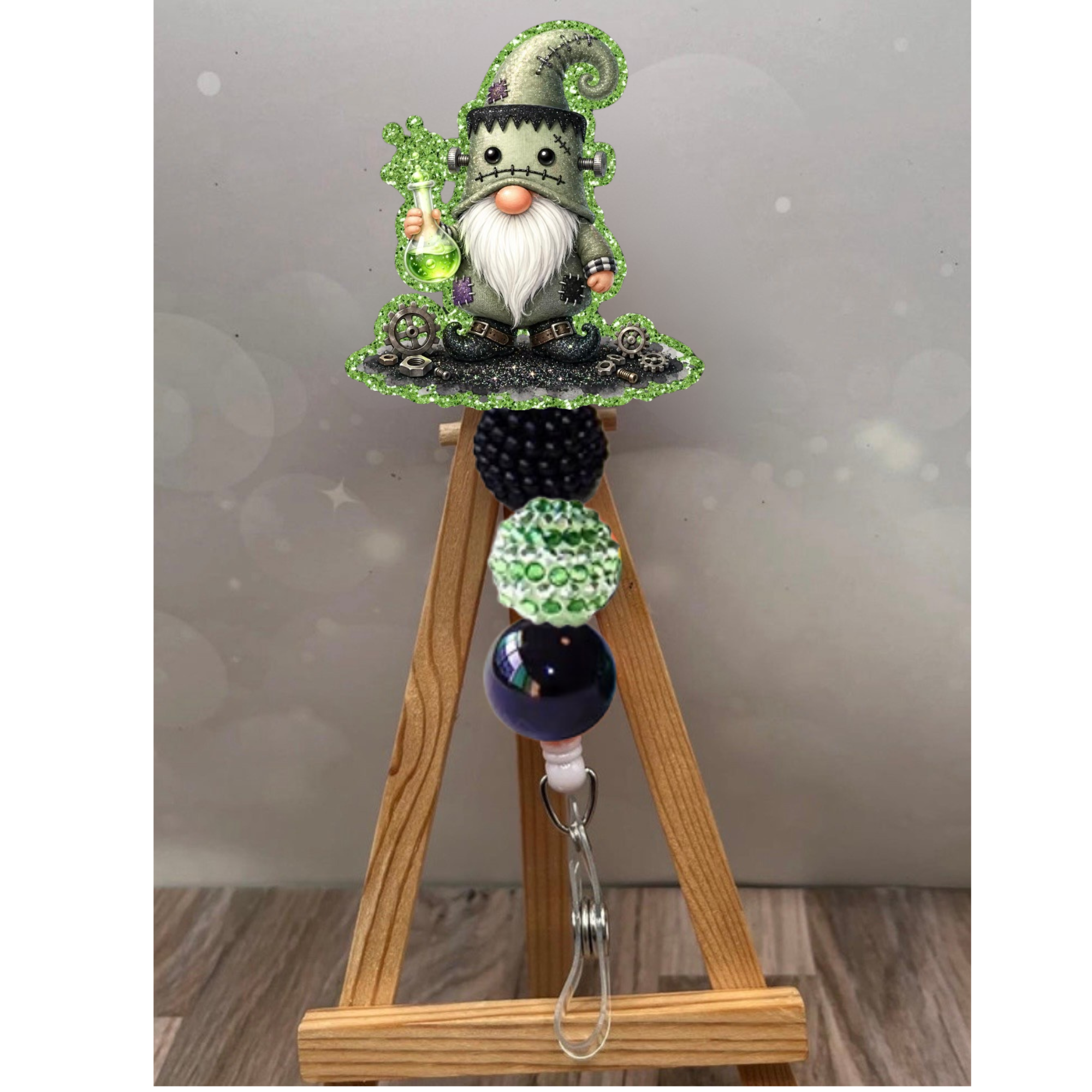 Frankenstein Gnome Badge Pull