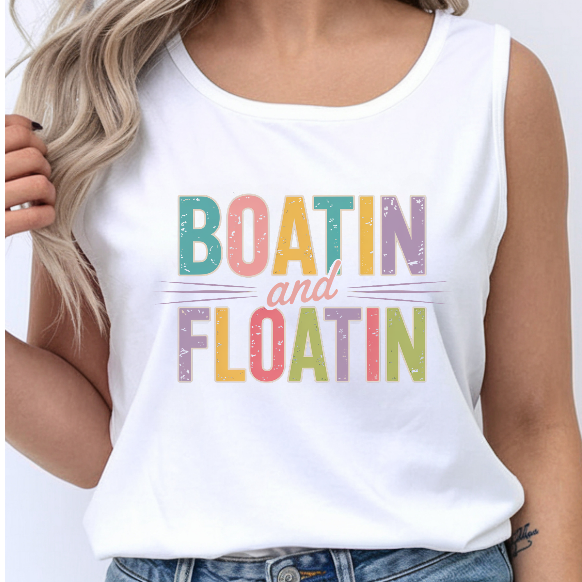 Boatin' and Floatin' Tank Top