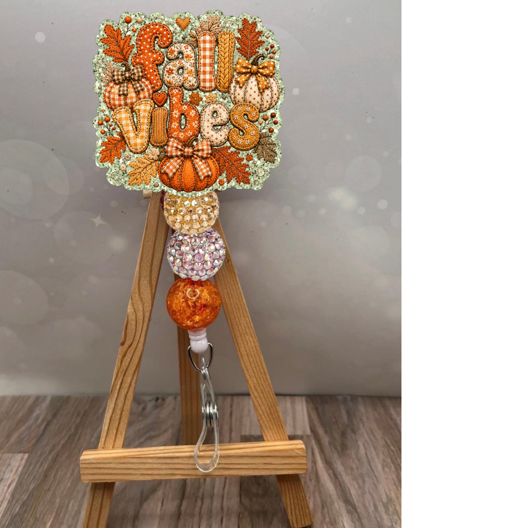 Fall Vibes Patchwork Badge Pull