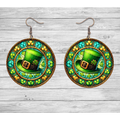 St. Patrick’s Day Shamrock Hat Earrings