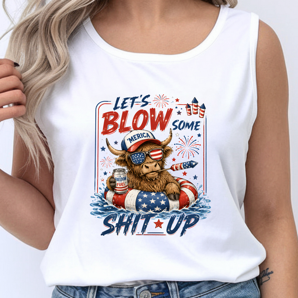 Let's Blow Fireworks 4th of July Tank Top