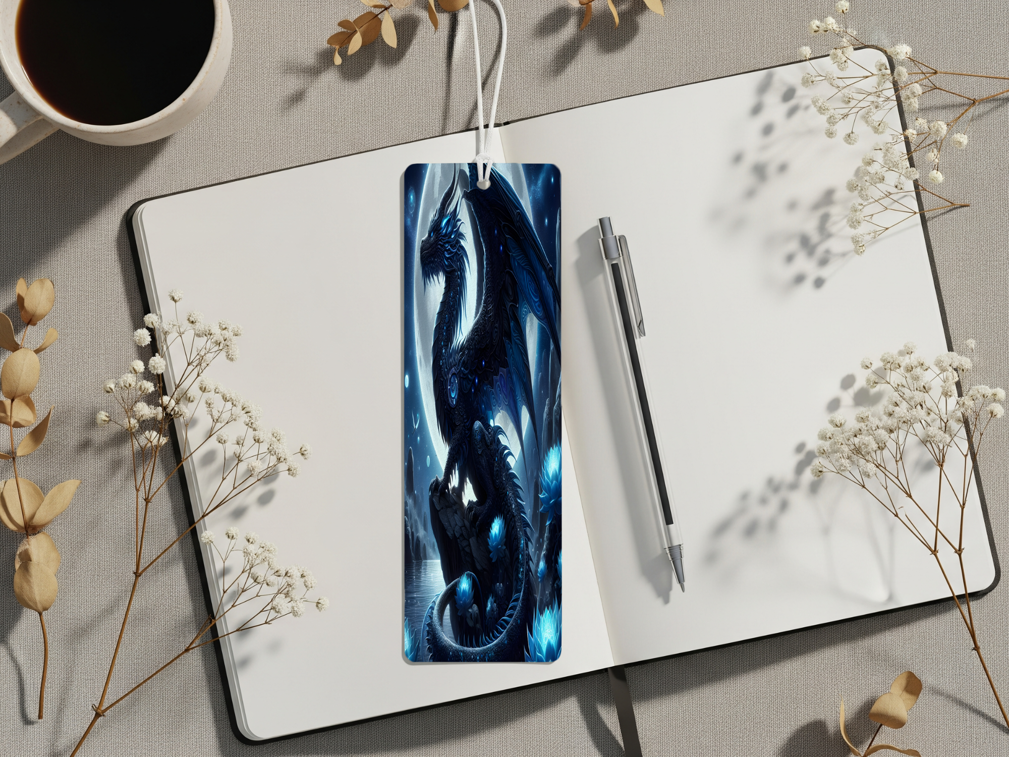 Aluminum Metal Bookmarks, Dragon Images. Mark your place in every adventure with a mystical dragon companion