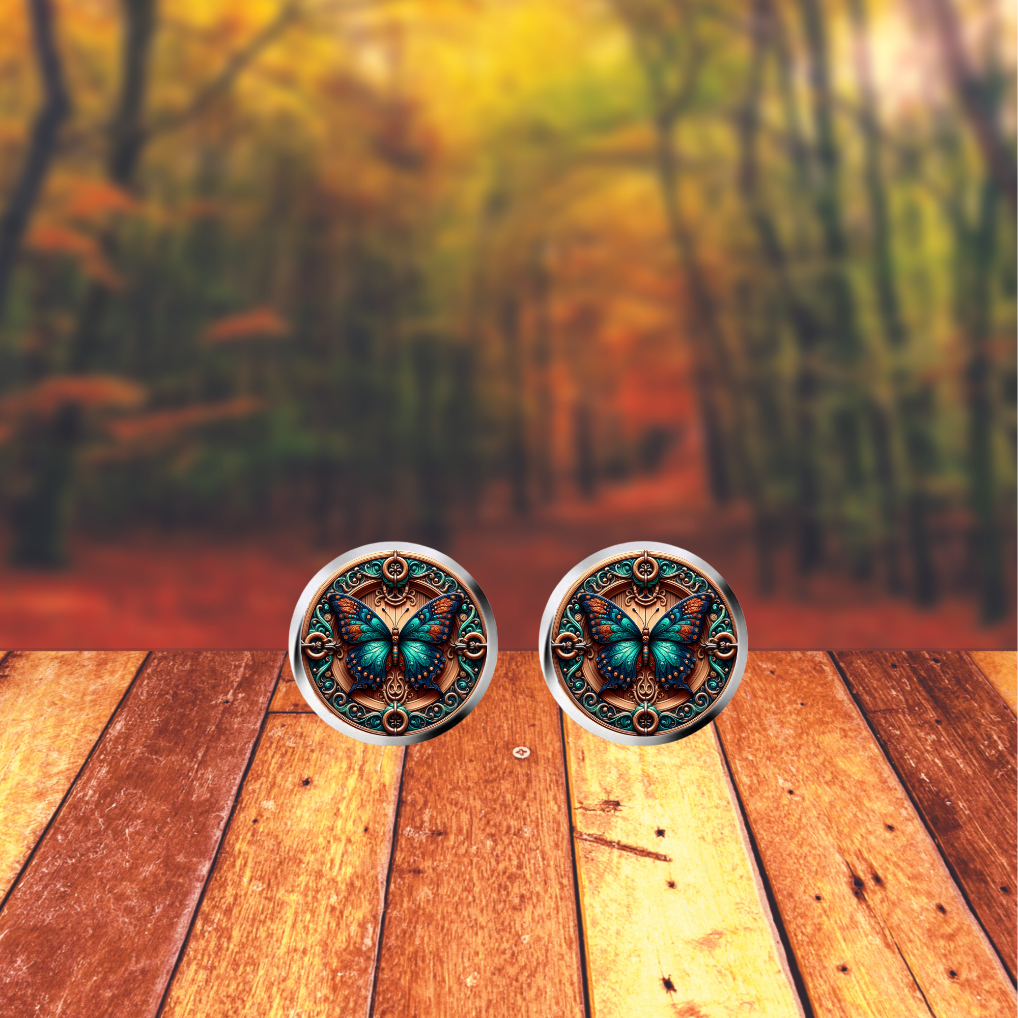 Butterfly Stud or Dangle Earrings