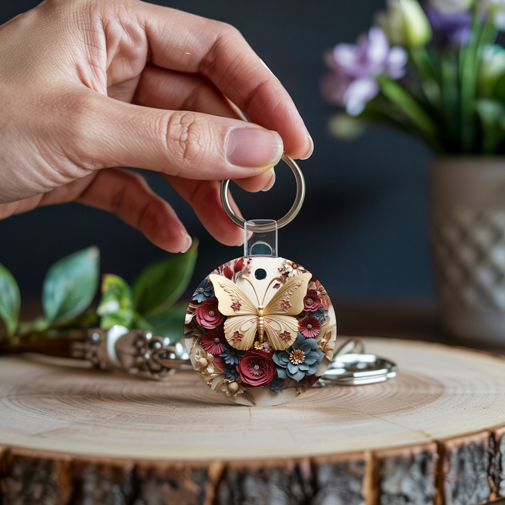 Butterfly Keychain