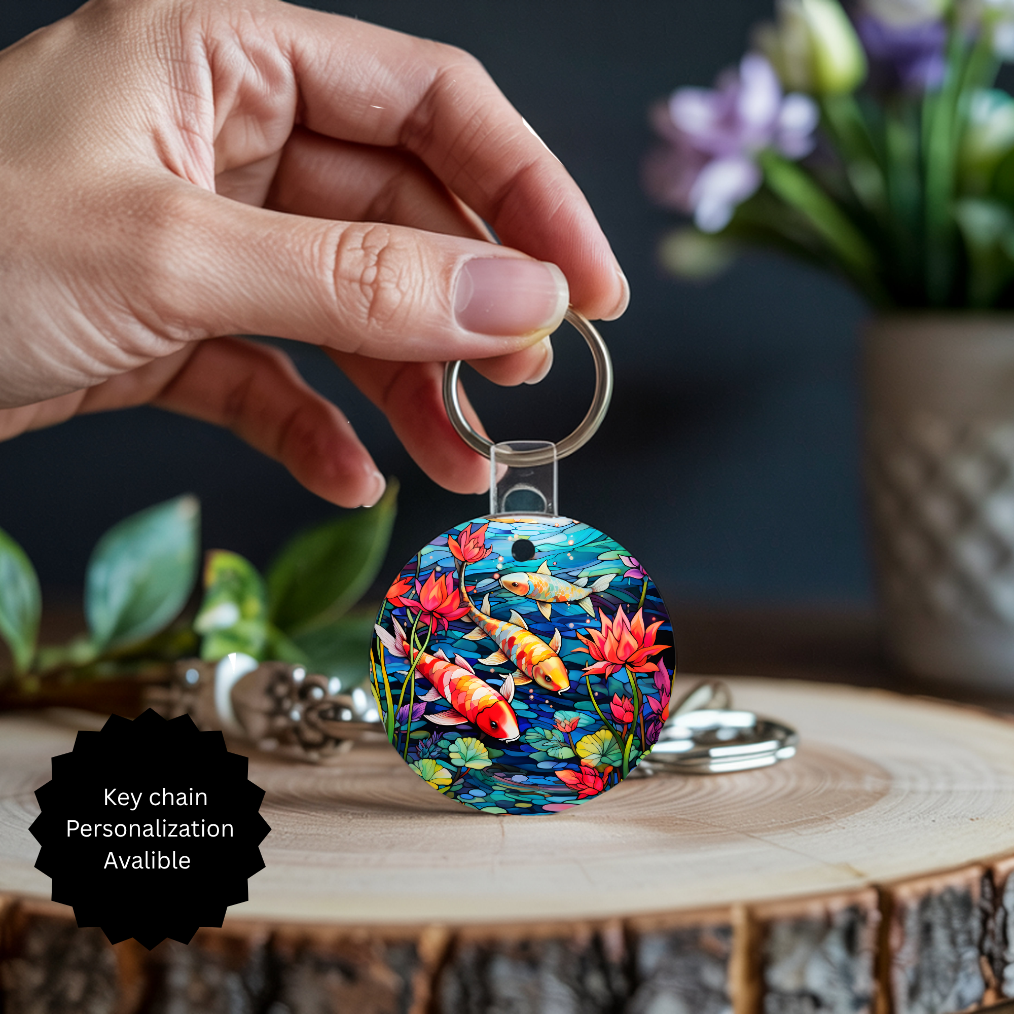 Koi Fish Keychain