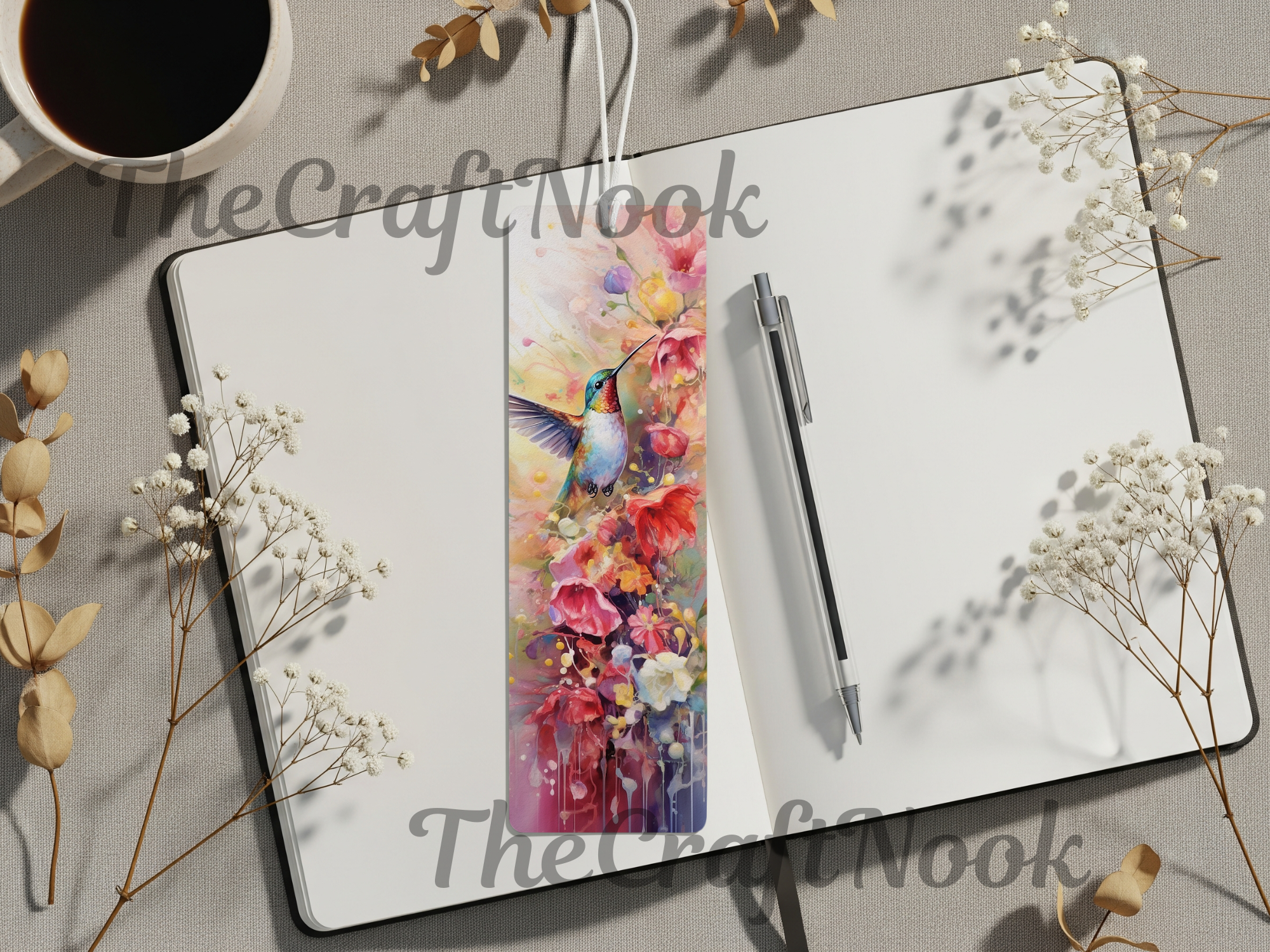 Aluminum Metal Bookmarks, Hummingbird Images Let your next chapter bloom. 🌺✨