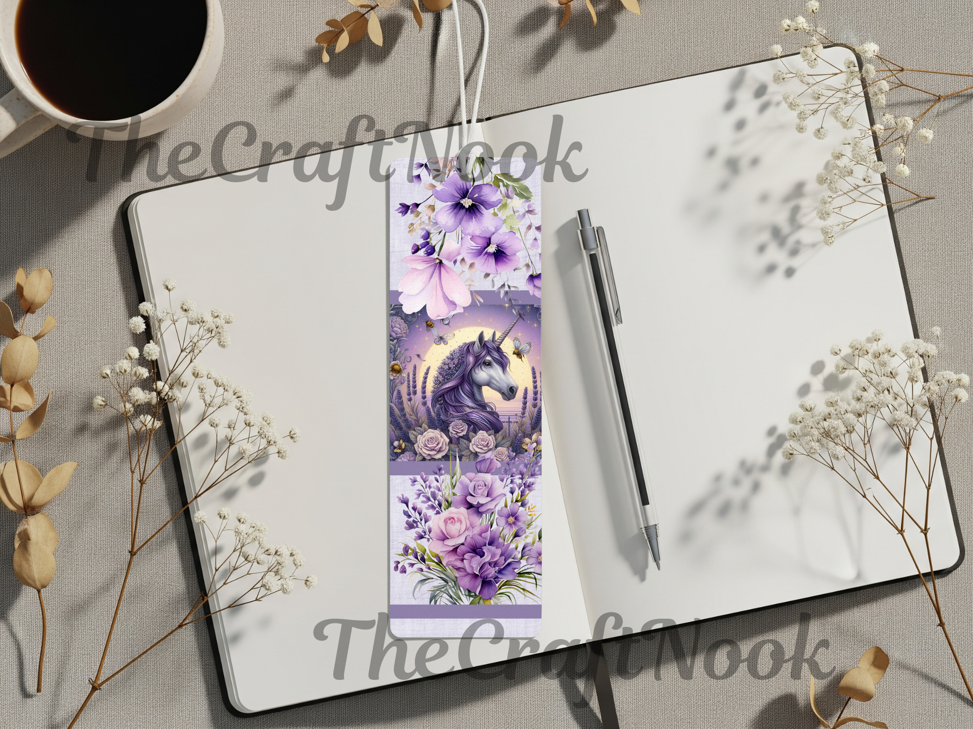 Aluminum Metal Bookmarks, Unicorn Images