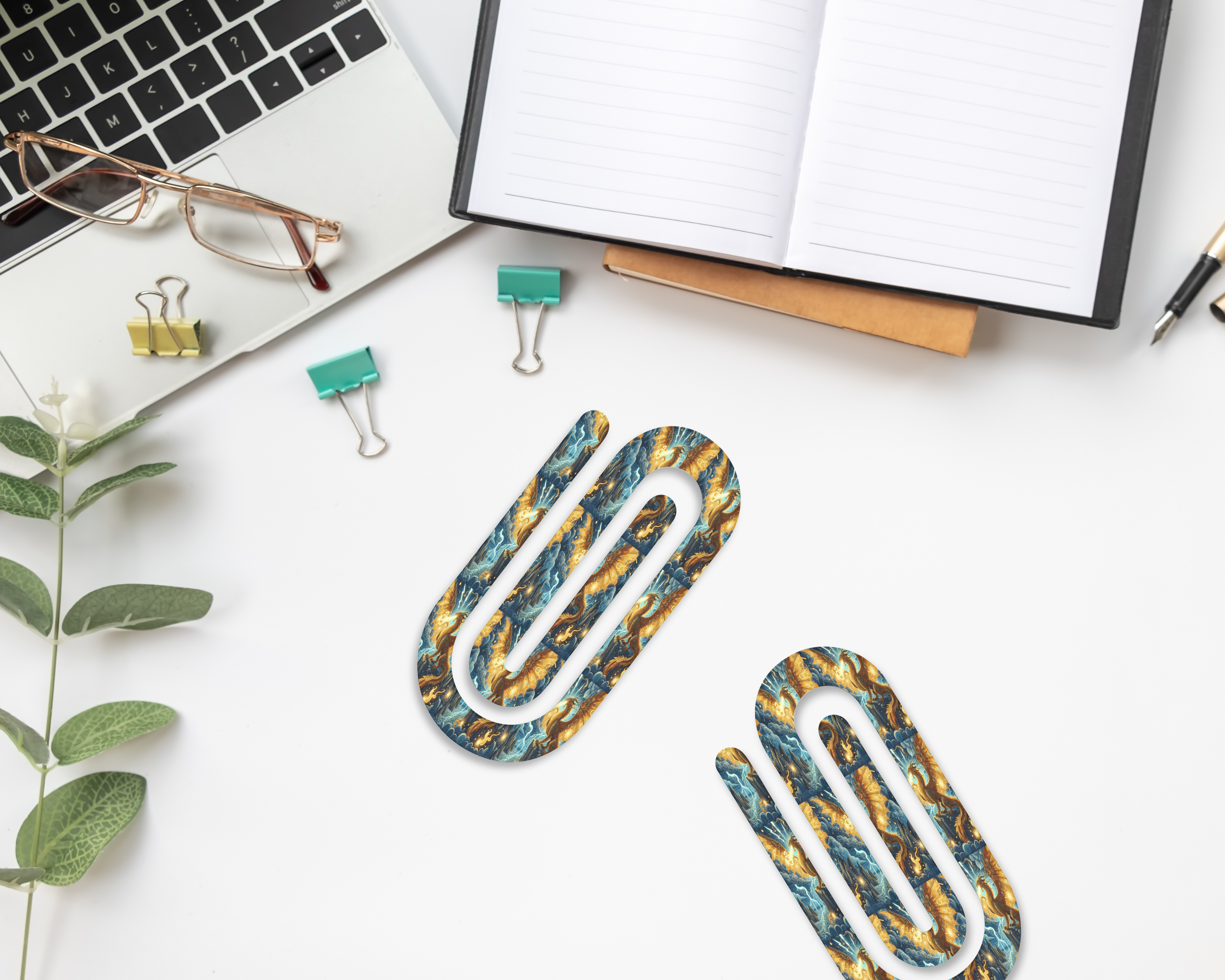 Majestic Dragon Scales Jumbo Paper Clips