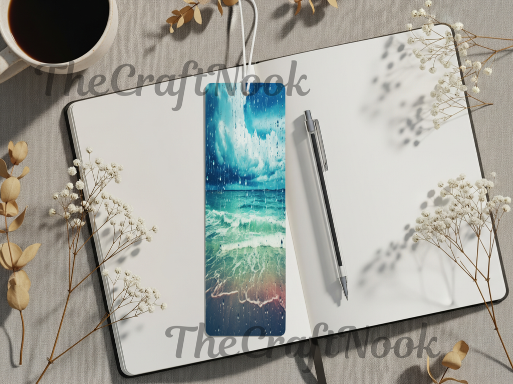 Aluminum Metal Bookmarks, Beach Images