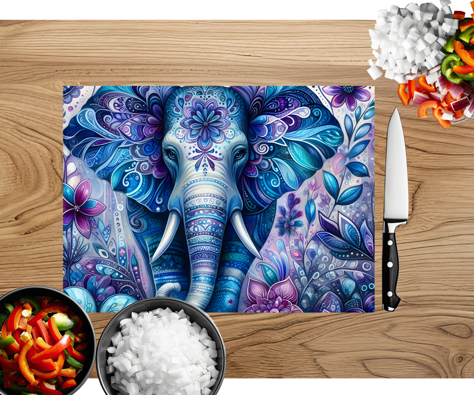 Wise & Wonderful Elephant Chopping Board