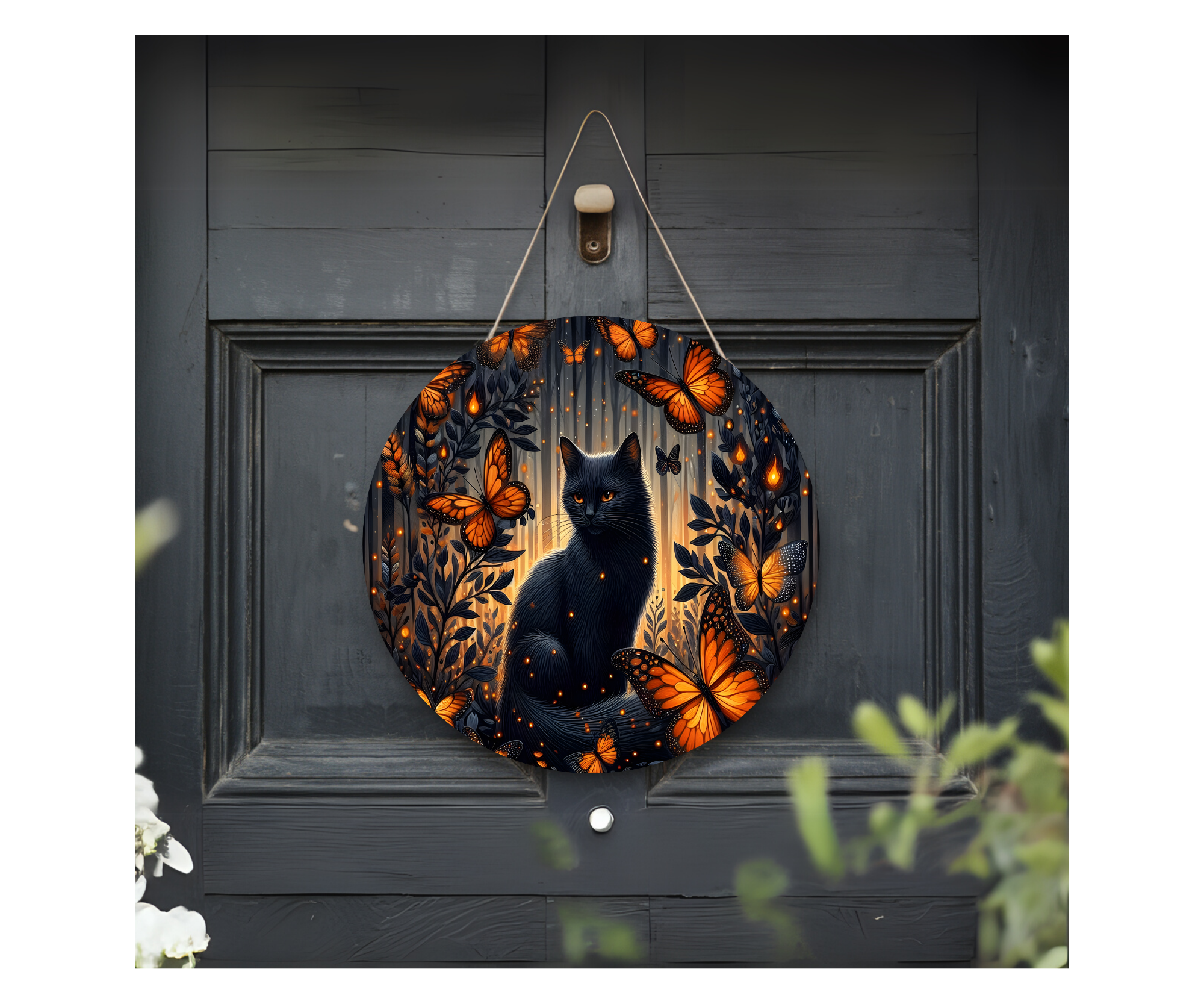 Purr‑sonality Lives Here Cat Door signs