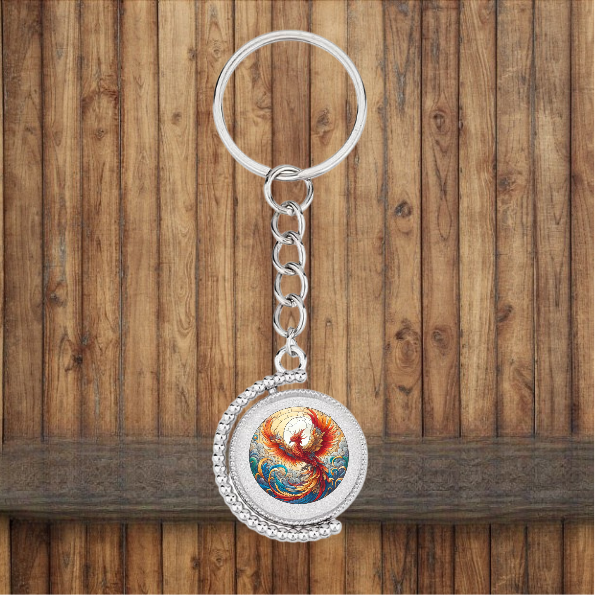 Phoenix Bezel Keychain