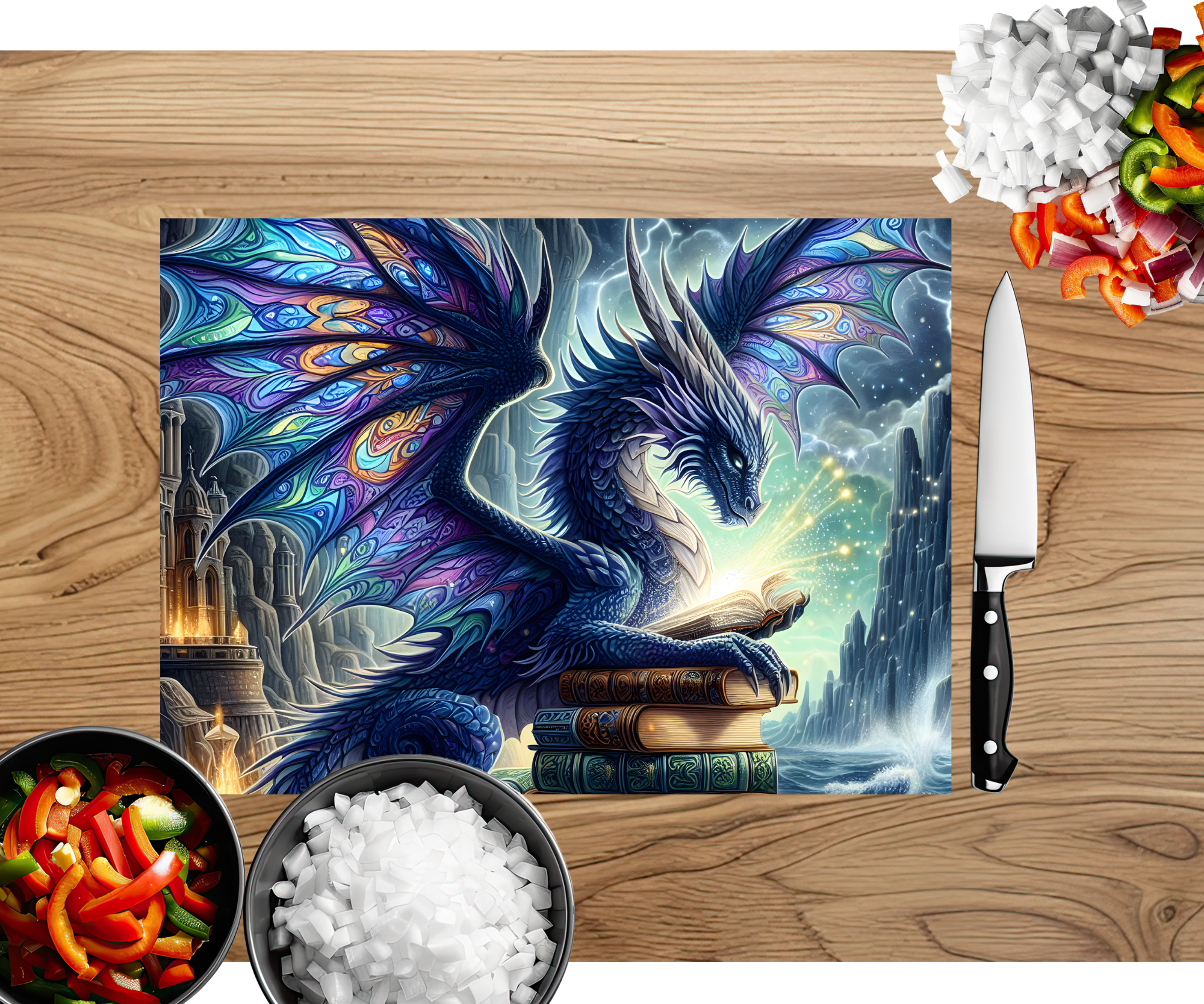 Majestic Dragon Scales Cutting Board
