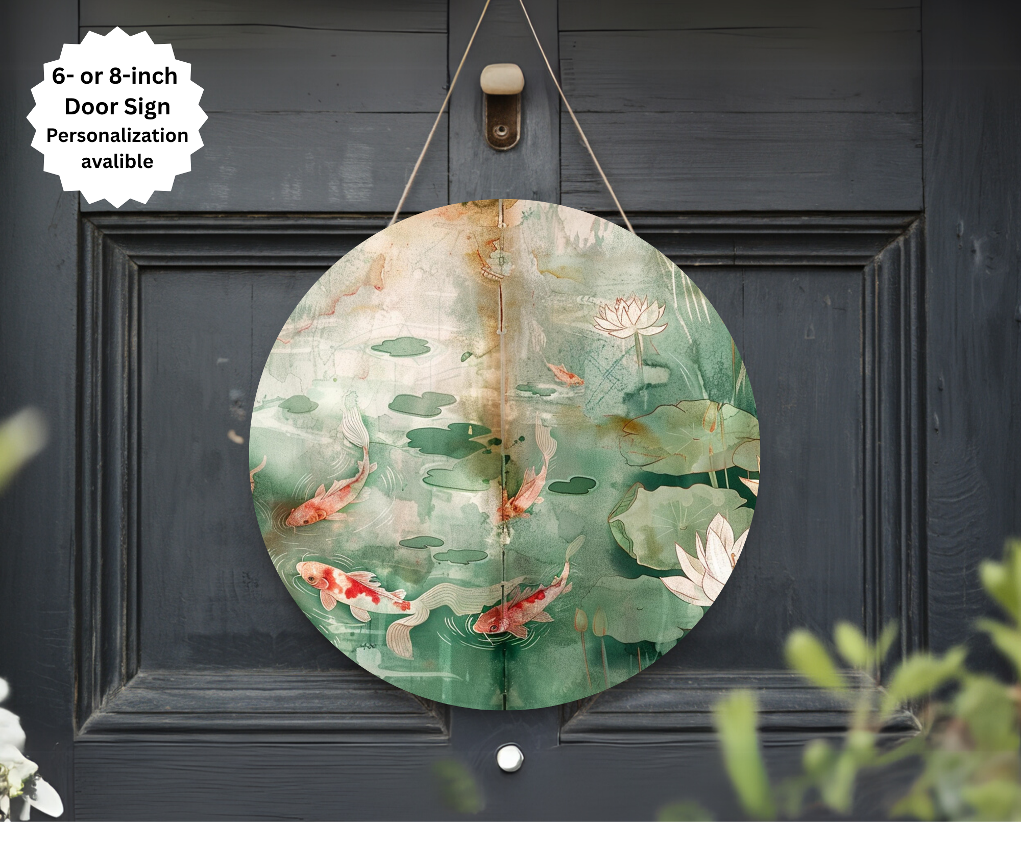 Koi Fish Door Signs