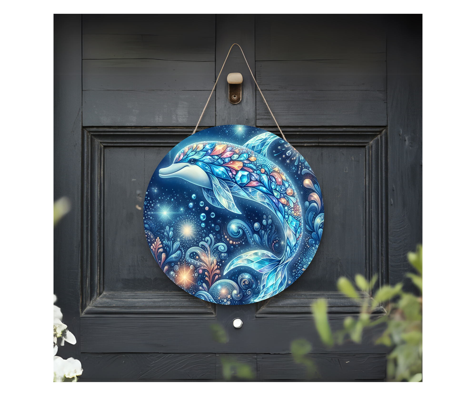 Make a Splash Dolphin Door Signs, Multiple images options.