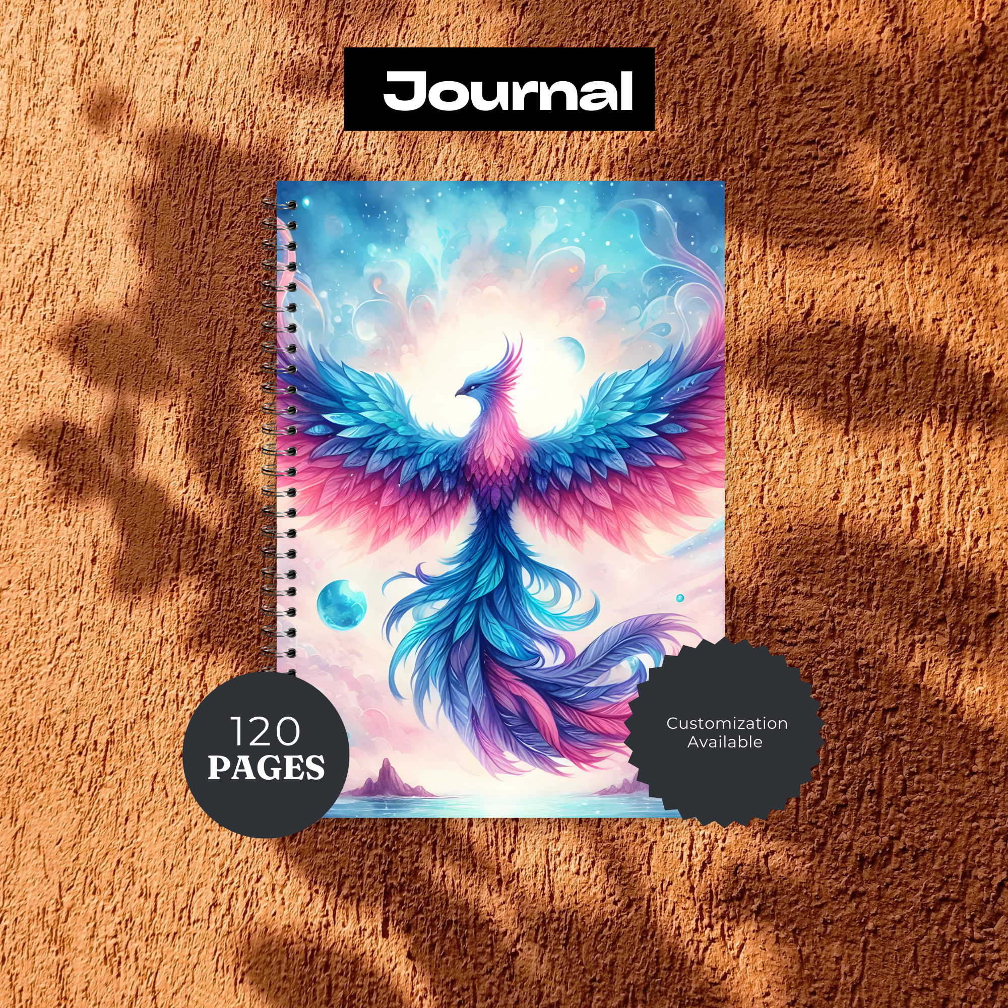 Phoenix Journal - 120 Page Lined Notebook for Writing & Planning