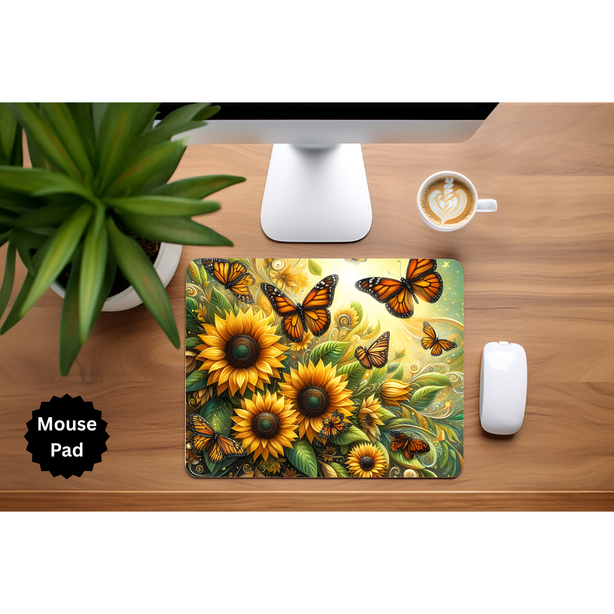 Butterfly mouse pad