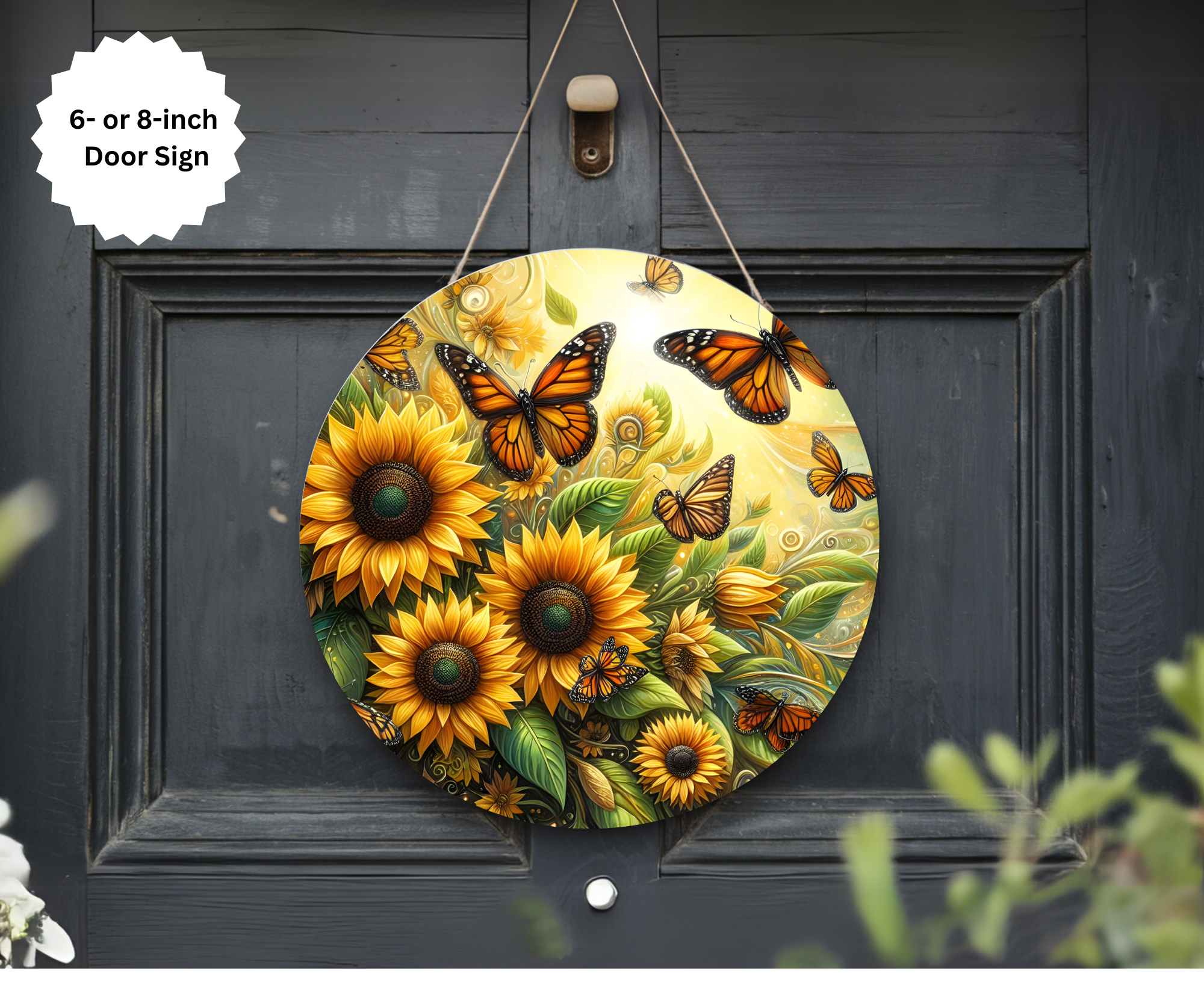 Butterfly Door Signs, Multiple images options.