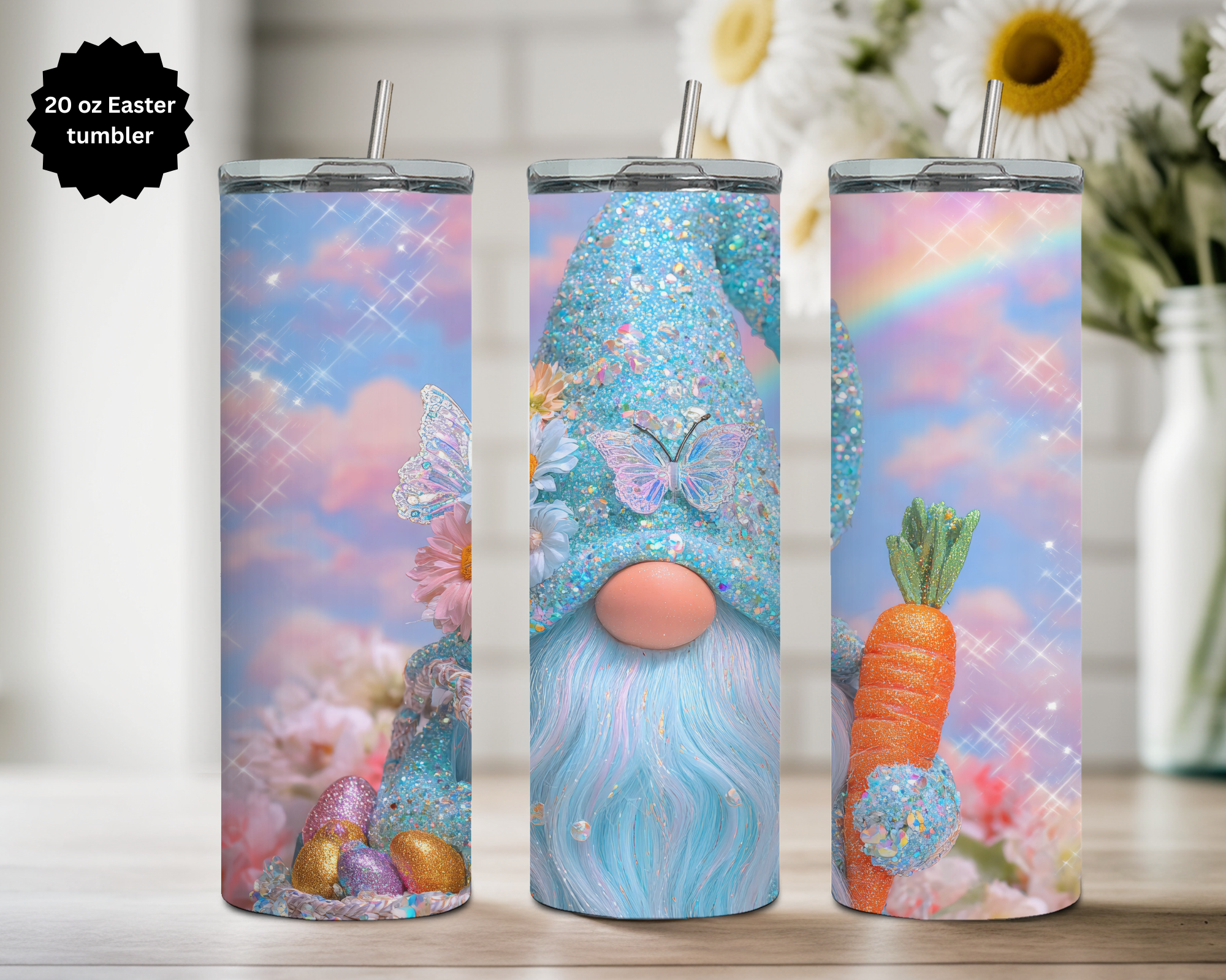 20 oz Easter Tumbler Collection. Multiple Images Available.
